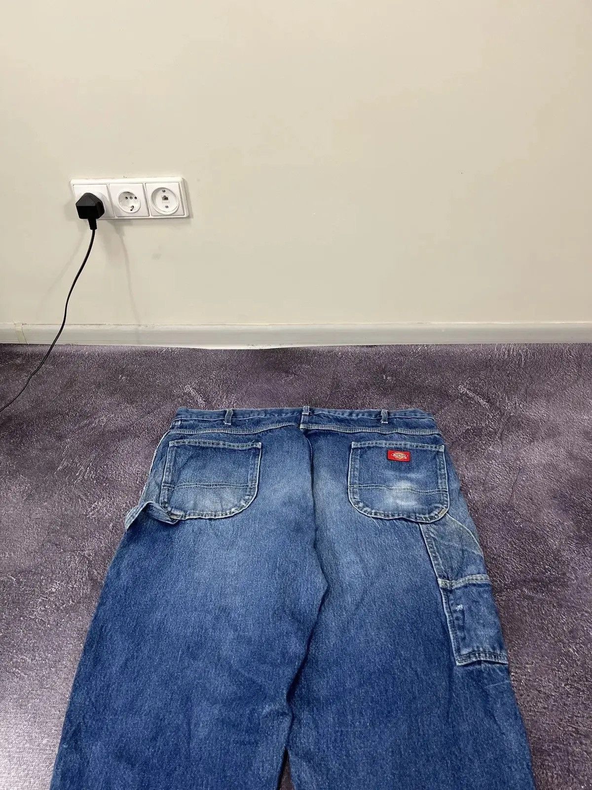 Dickies × Vintage Vintage Dickies Y2K Faded Blue Denim Hype Baggy Jeans Size US 42 / EU 58 - 4 Thumbnail