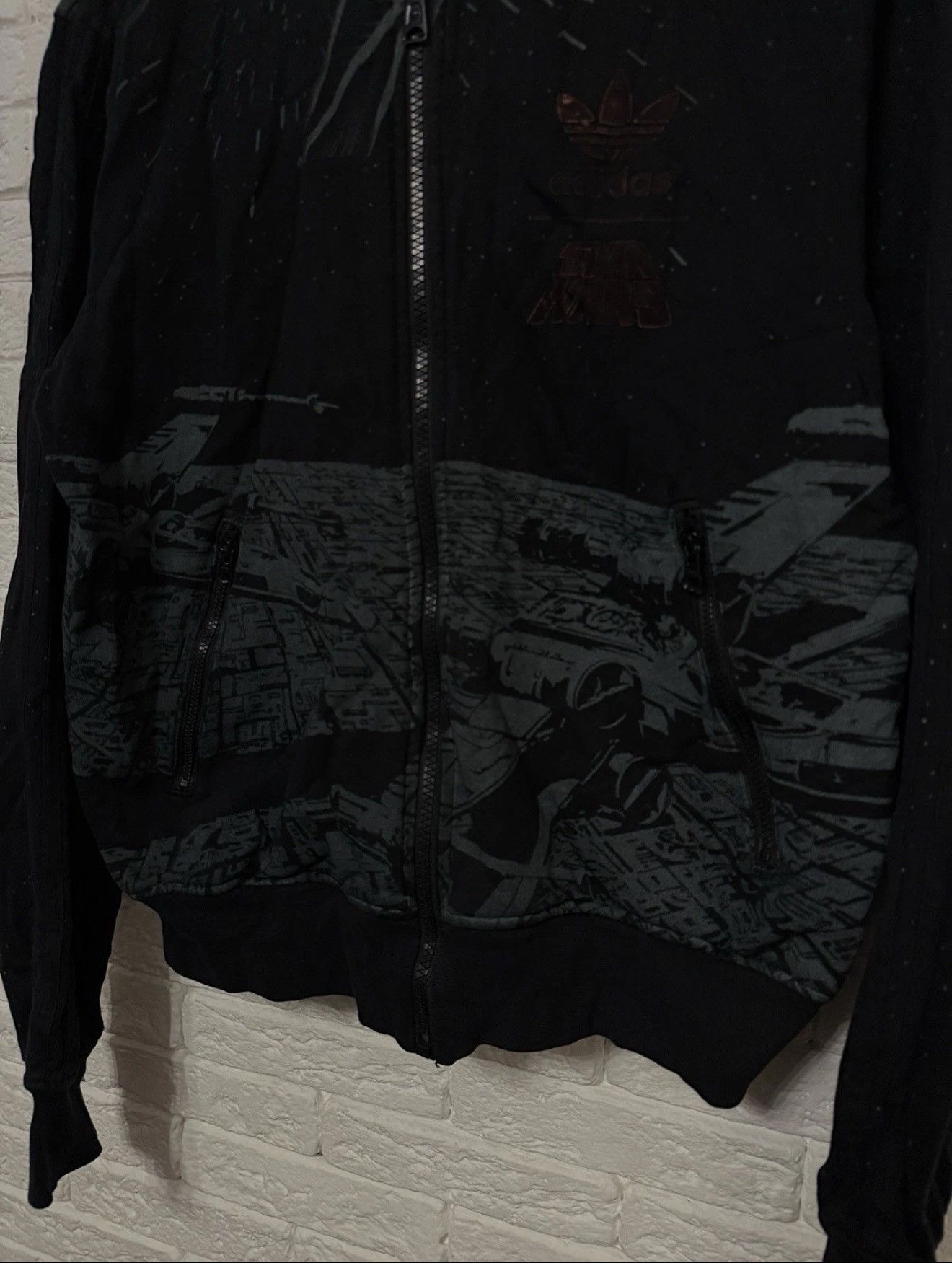 Adidas Rare Vintage Adidas Star Wars All Over Printed Zip Hoodie Size US S / EU 44-46 / 1 - 3 Thumbnail