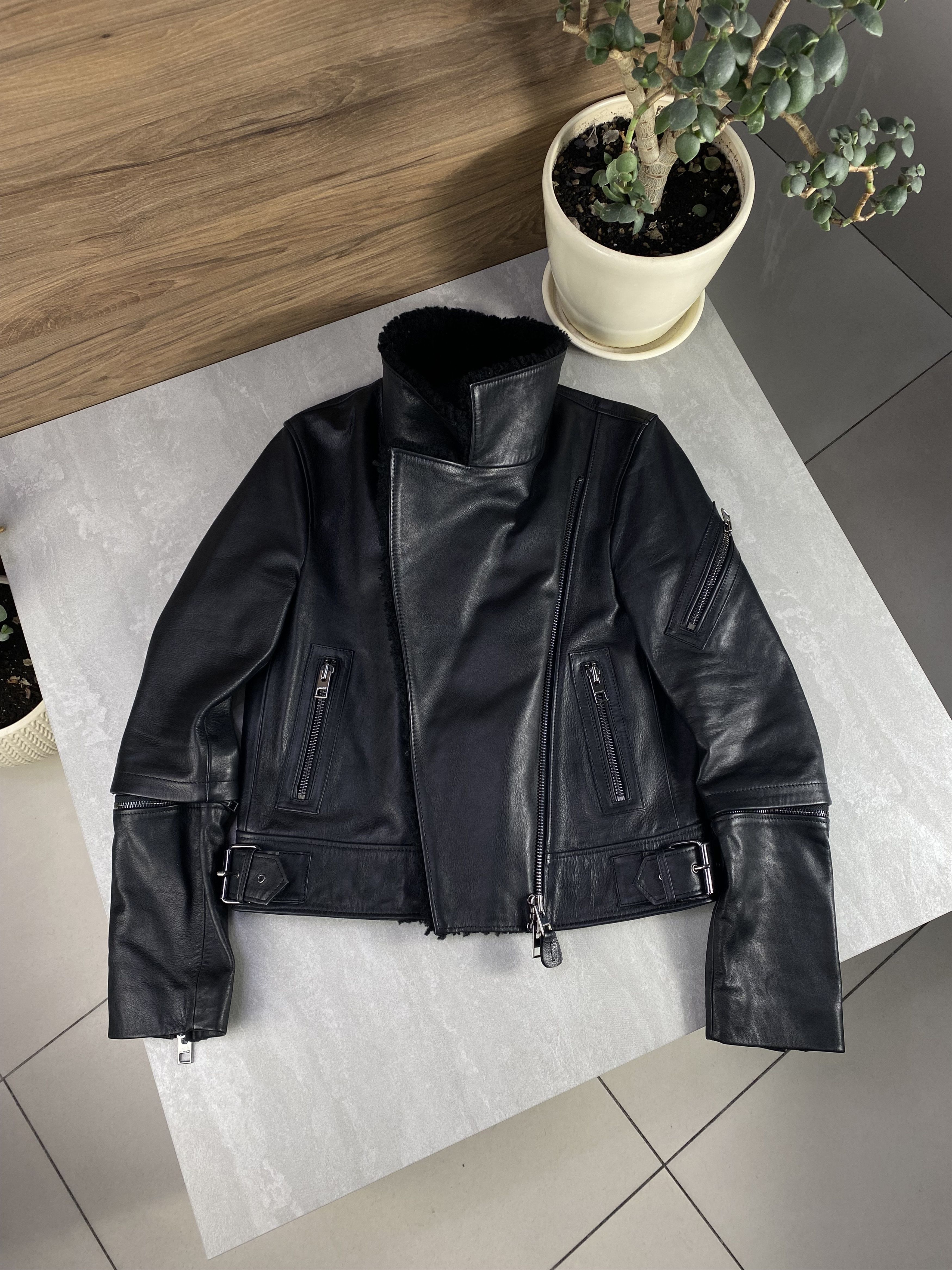 Allsaints Allsaints Bayes Shearling Leather Jacket Limited Edition Size S / US 4 / IT 40 - 6 Thumbnail