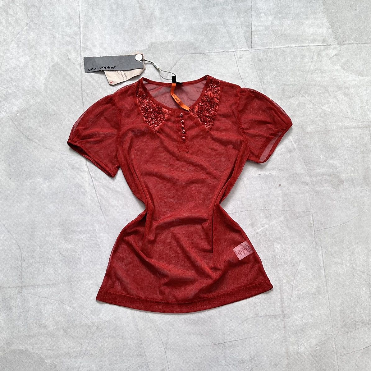 Cop Copine NEW Cop Copine Vintage Mesh Glitter T Shirt Hysteric Glamour Size M / US 6-8 / IT 42-44 - 1 Thumbnail