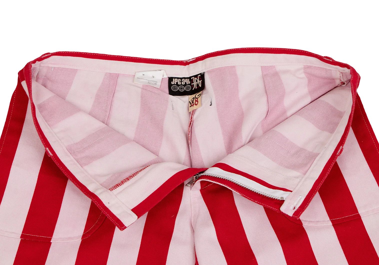 Jean Paul Gaultier Cotton Stripe Pants in Red and White Size 48 Size US 32 / EU 48 - 3 Thumbnail