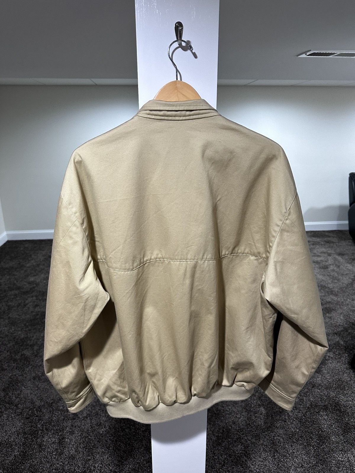 Miu Miu Miu Miu Khaki / Biege Chino Cord Logo Blouson Bomber Jacket Size US M / EU 48-50 / 2 - 24 Thumbnail