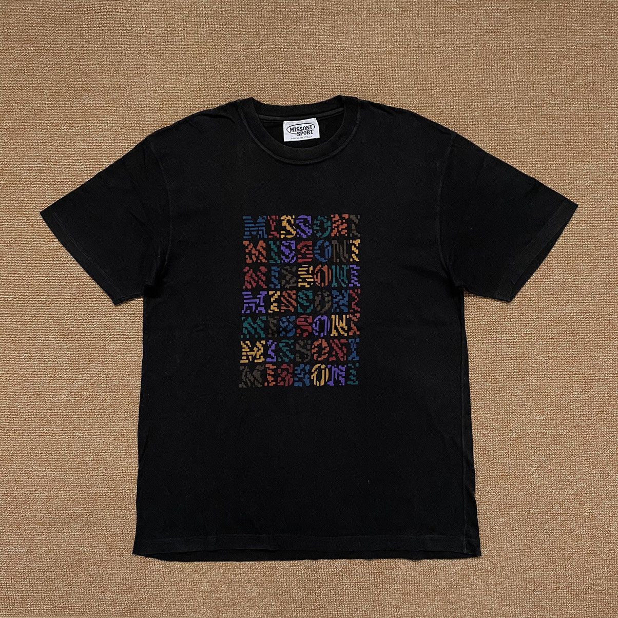 image of Hypebeast 1990’S Missoni Sport Tshirt in Black, Men's (Size Medium)