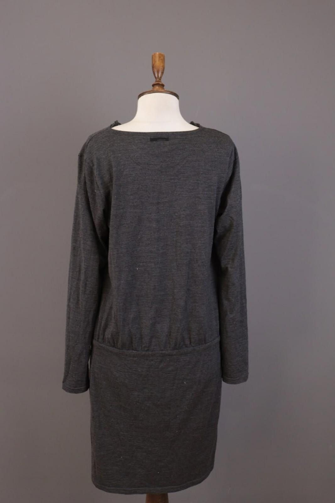 Icebreaker Icebreaker Merino Wool Gray Knit A-Line Knee Dress Size M Size M / US 6-8 / IT 42-44 - 7 Thumbnail