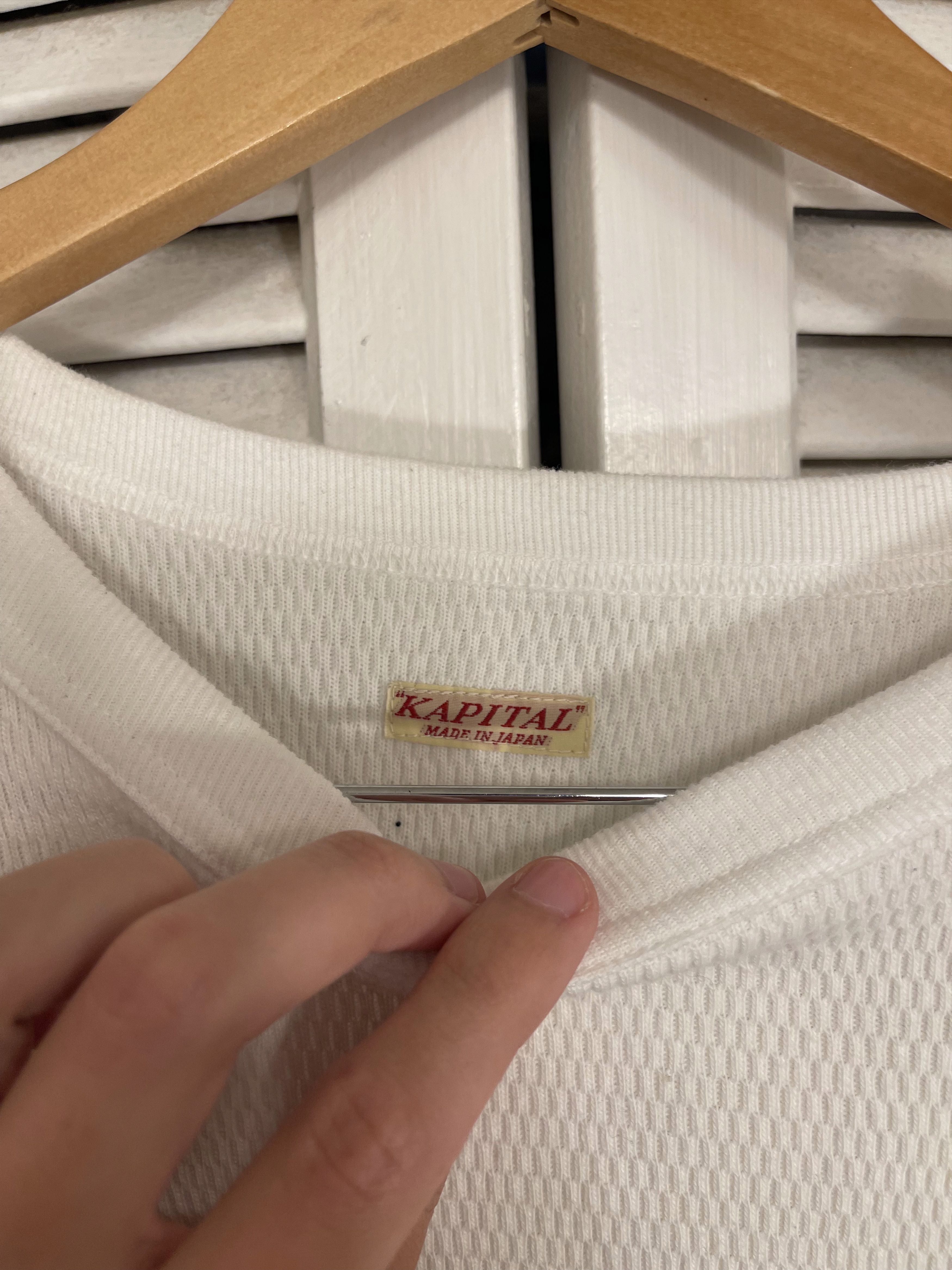 Kapital *FINAL DROP* Kapital Thermal Waffle Knit Logo Sweater Size US L / EU 52-54 / 3 - 3 Thumbnail