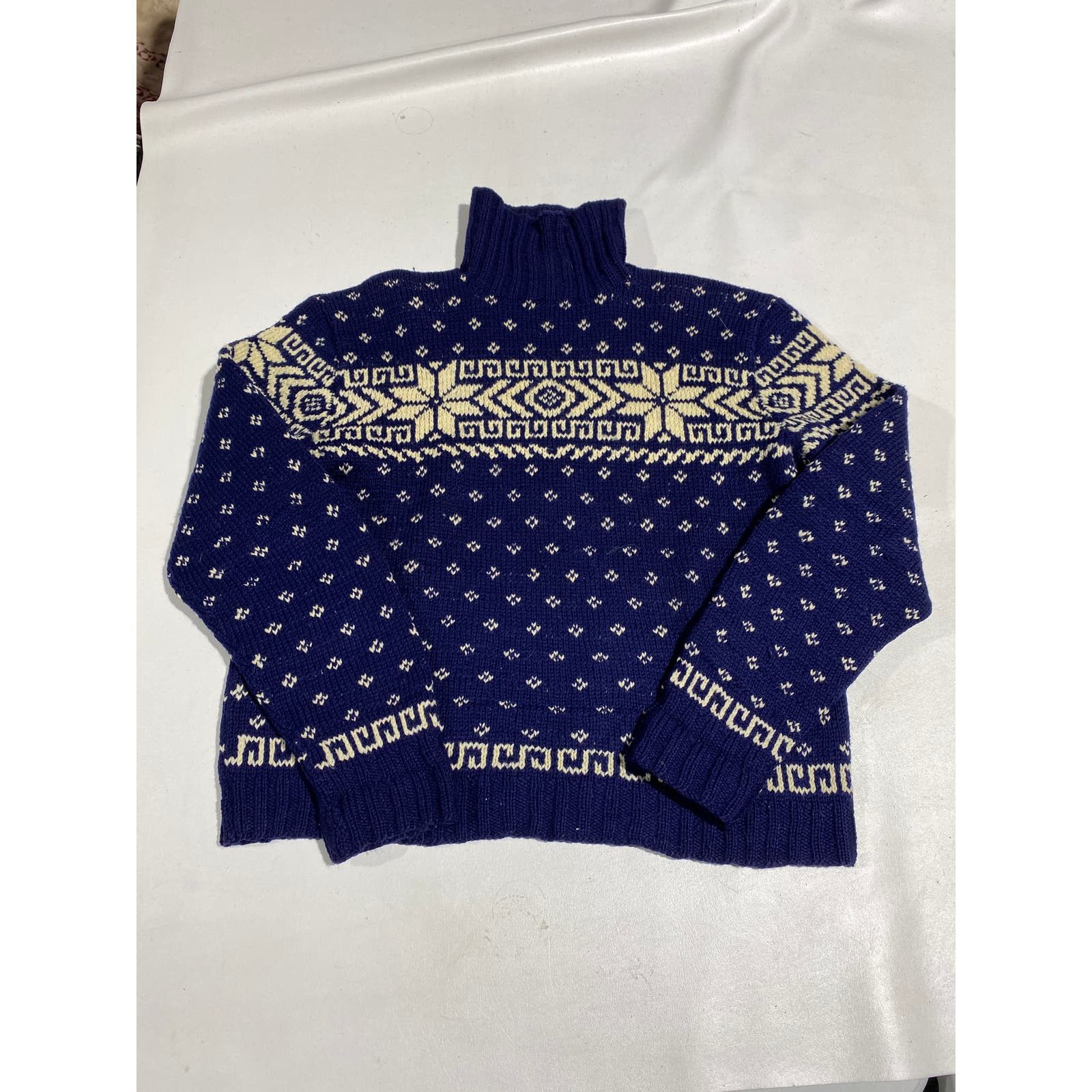image of Unsound Rags x Vintage 50's 60's Vintage Knit Sweater Farm Found Blue Size 46, Men's