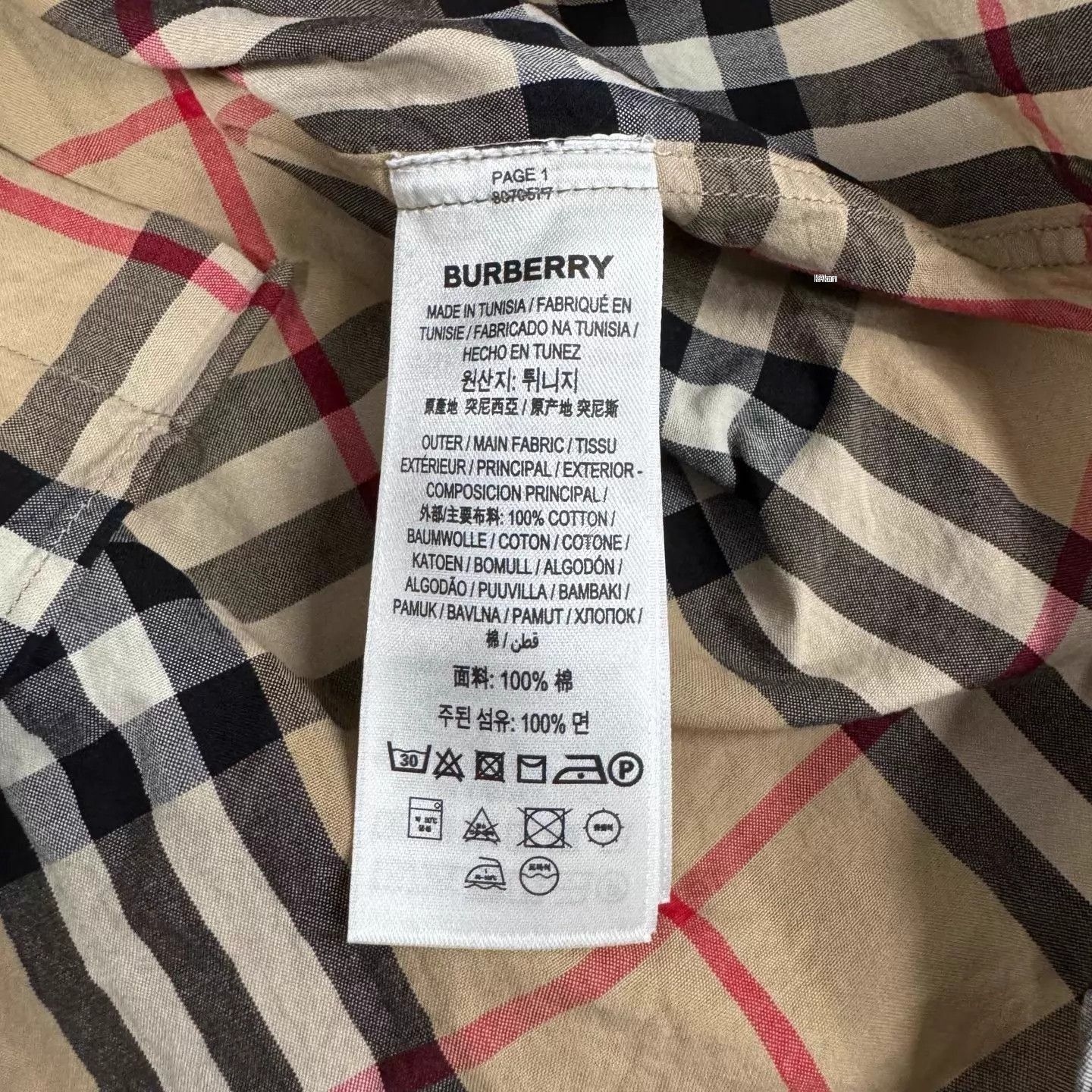 Burberry Plaid Long-Sleeve Button-Up Shirt Size US M / EU 48-50 / 2 - 7 Thumbnail