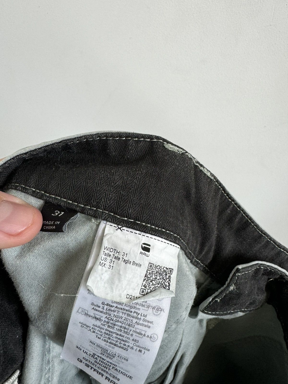 G-Star G-Star Raw 3D Ultra High Fatigue Shorts Size US 31 - 6 Thumbnail