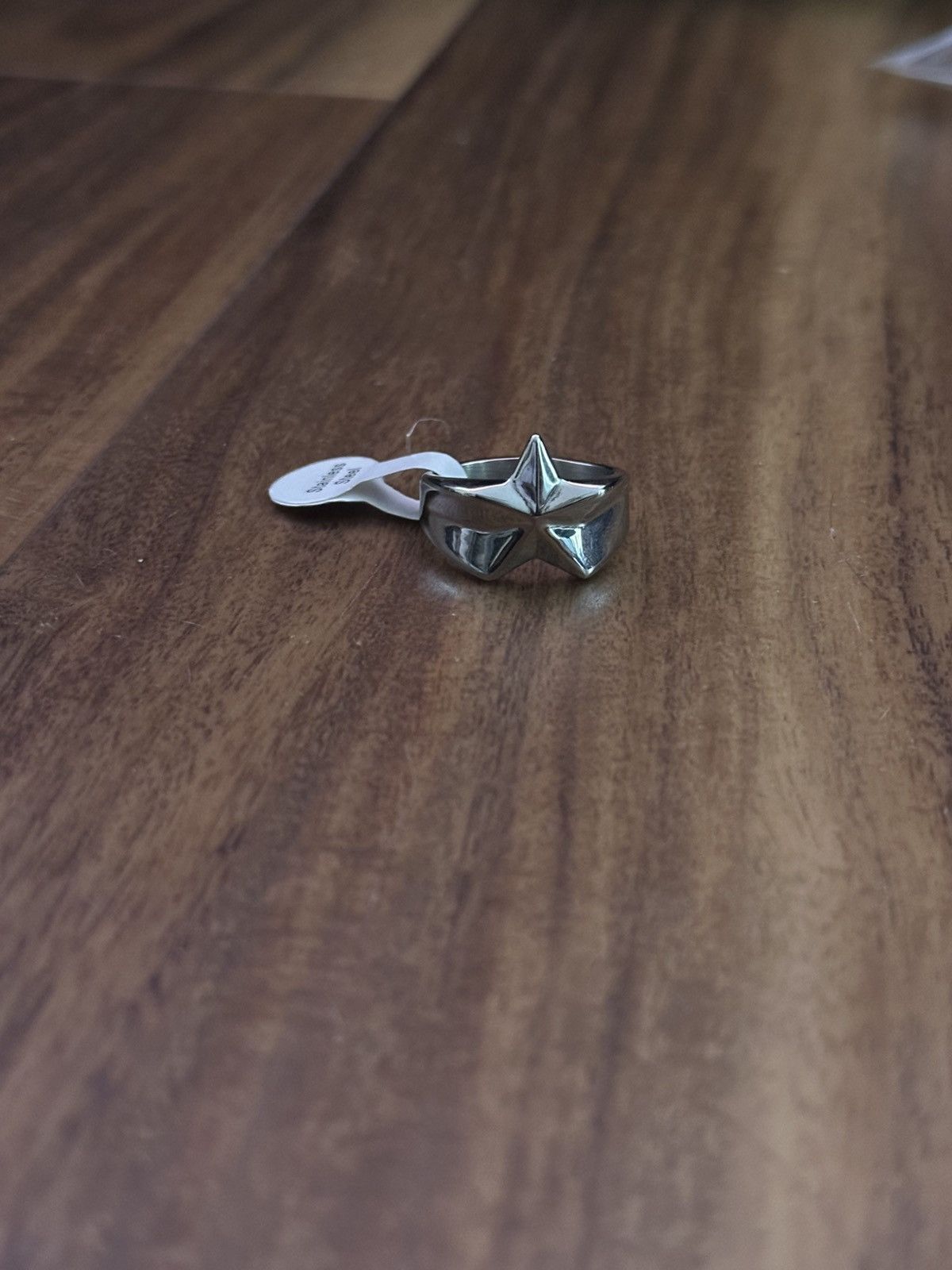 Vintage Rare stainless steel star ring Size ONE SIZE - 1 Thumbnail