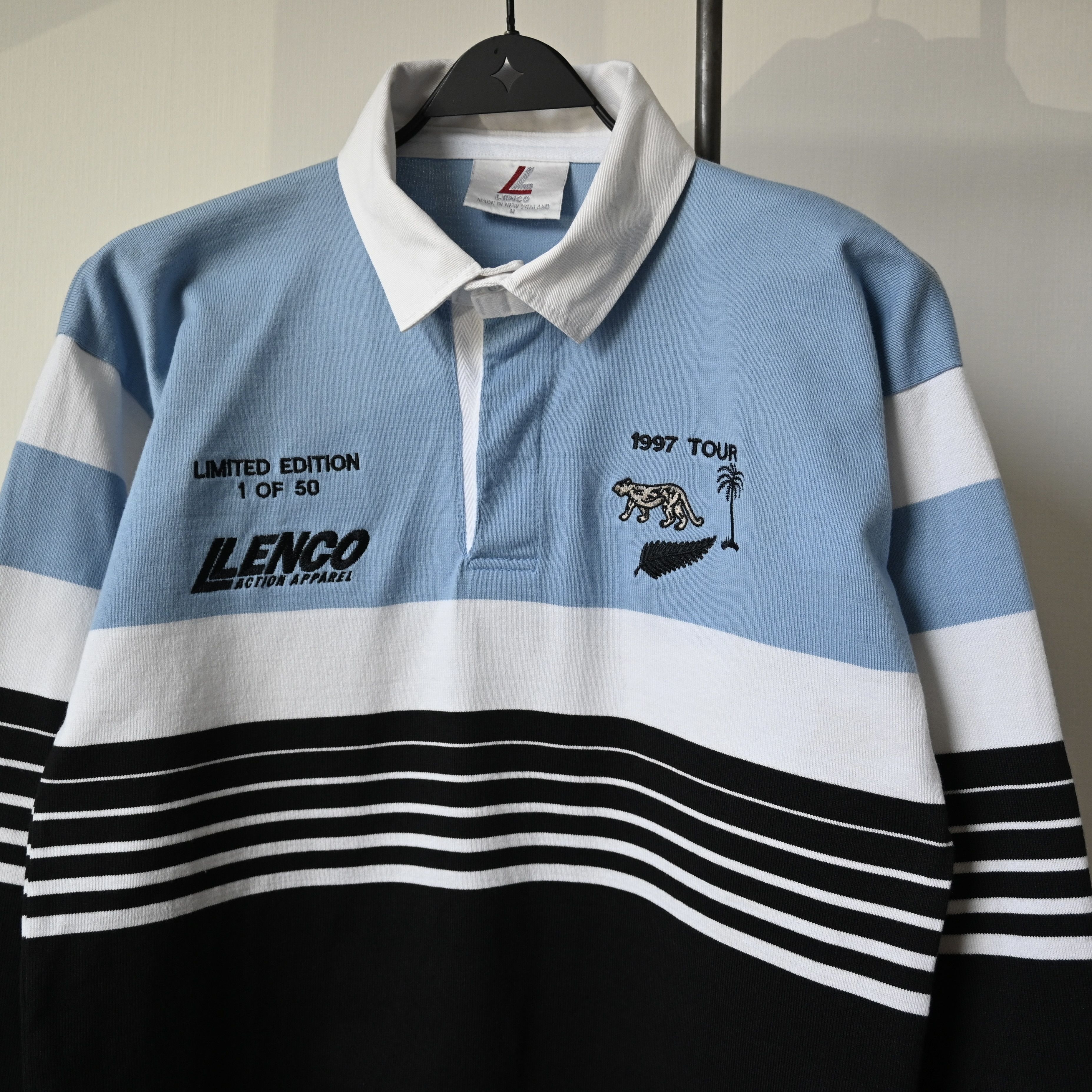 All Blacks Vintage LENCO 1997 vs ALL BLACKS match tour rugby shirt Size US M / EU 48-50 / 2 - 5 Thumbnail