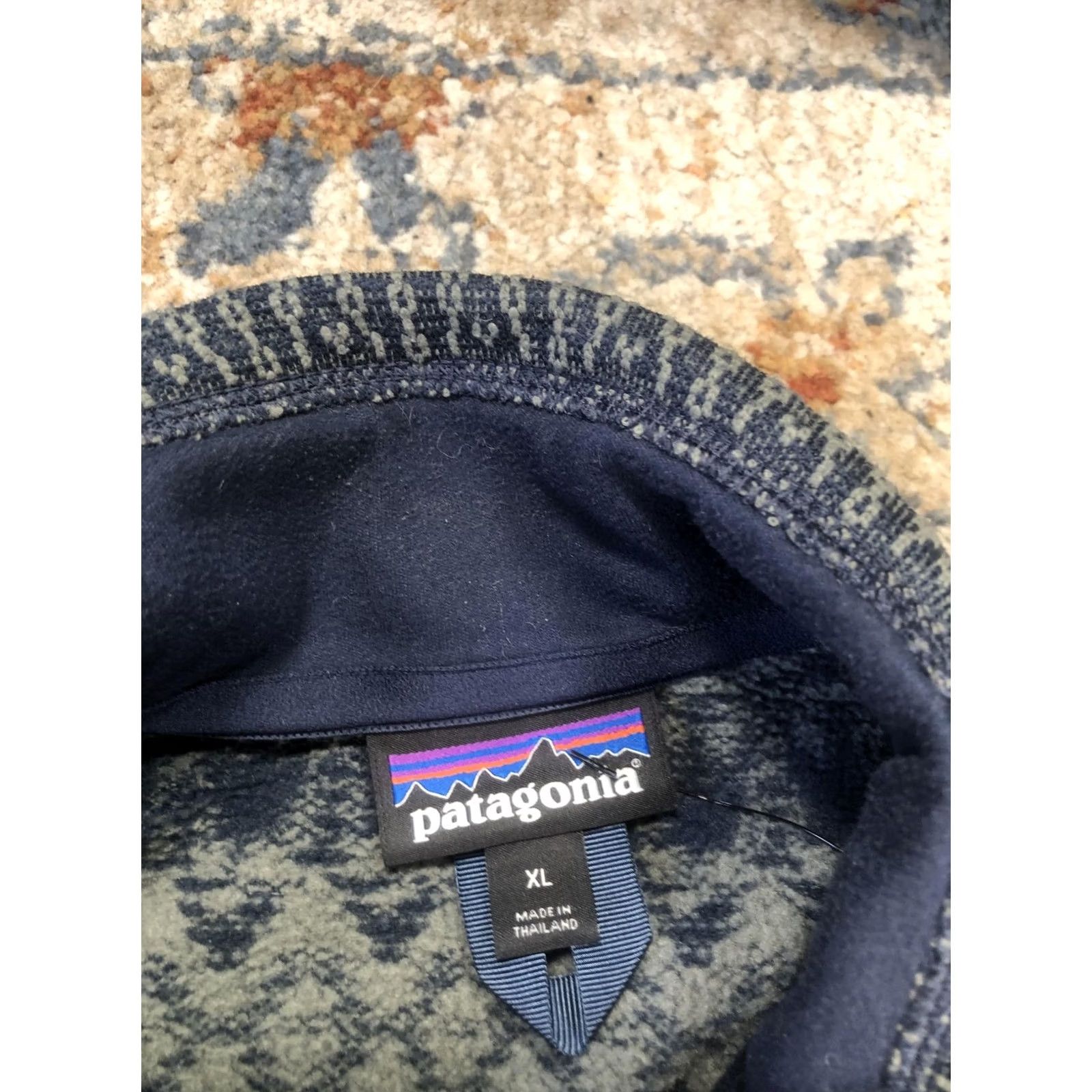 Patagonia Patagonia Jacket Mens XL Blue Better Sweater Fleece Full Zip Fair Isle Pattern Size US XL / EU 56 / 4 - 7 Thumbnail