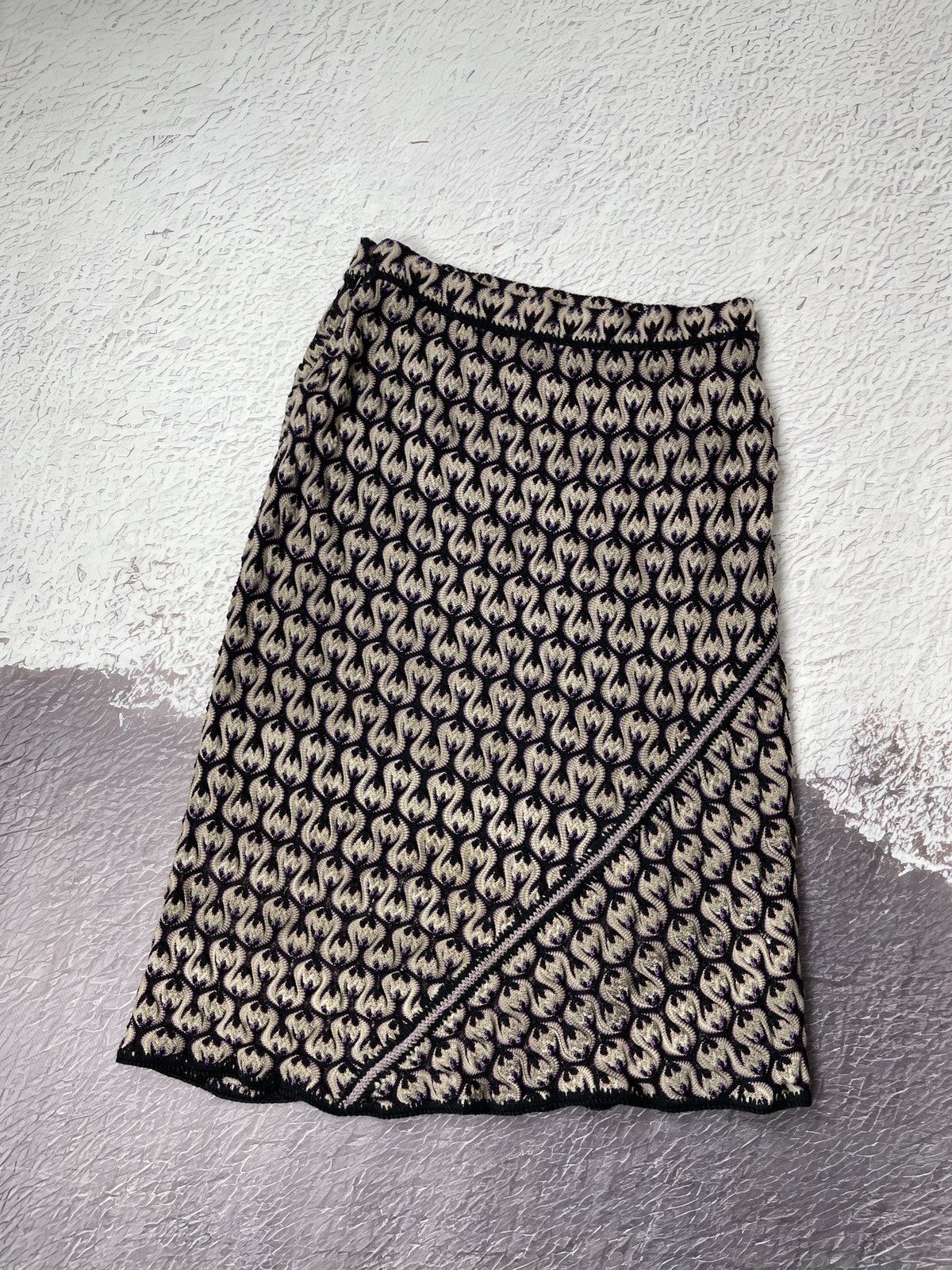 Missoni Missoni multilogo wool cashmere angora midi skirt size S Size 27" / US 4 / IT 40 - 3 Thumbnail