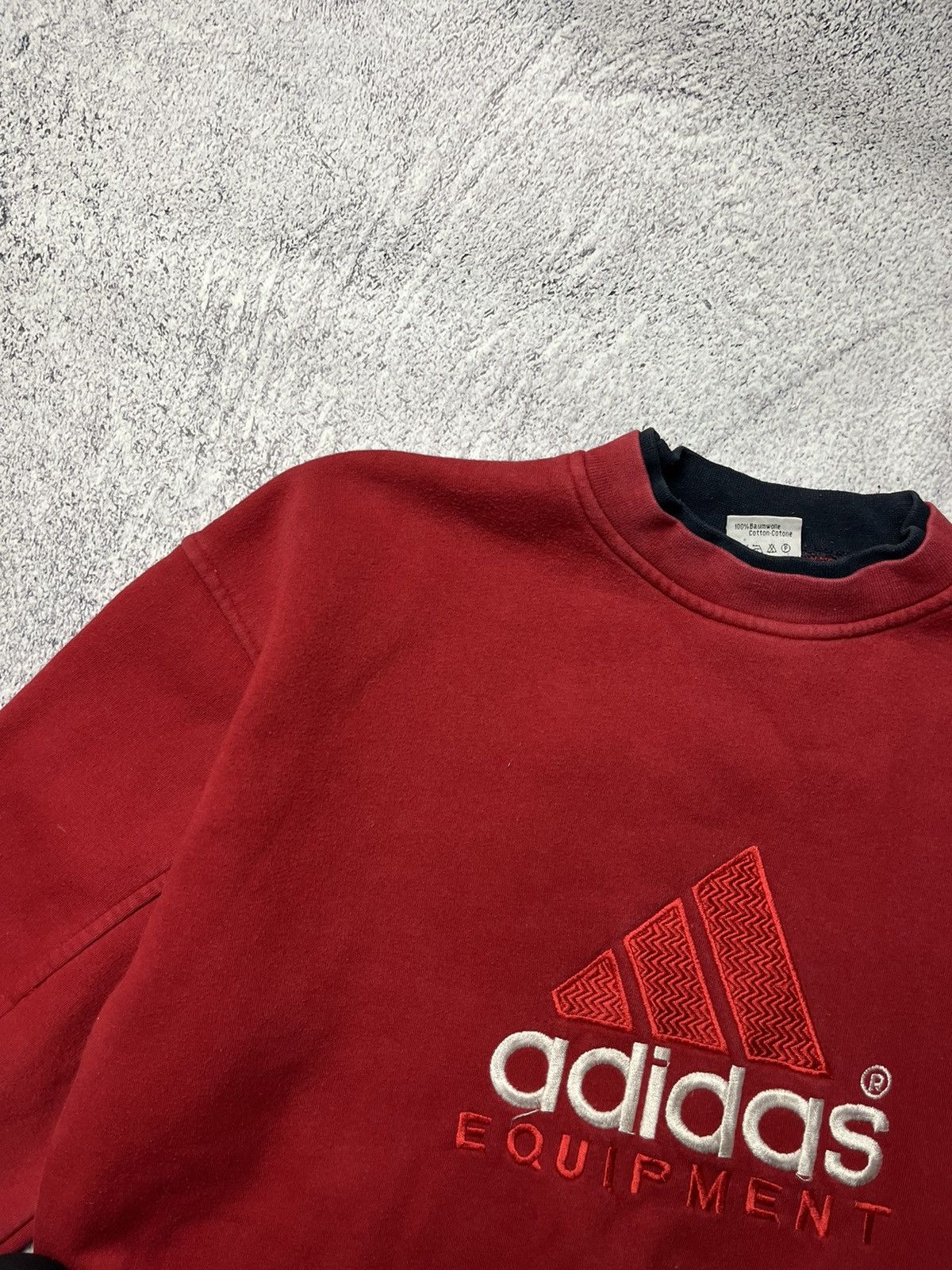 Adidas Vintage 90s Adidas Equipment Big Logo Spell Out Sweatshirt Size US S / EU 44-46 / 1 - 12 Thumbnail