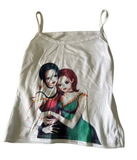 Hot Topic White nana tank top with nana on it Size M / US 6-8 / IT 42-44 - 1 Thumbnail