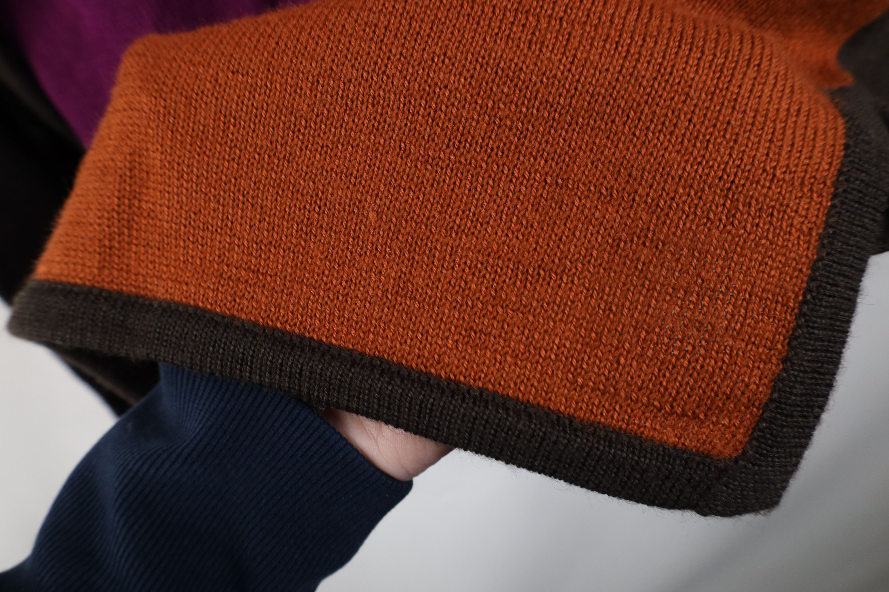 Vintage Vintage 90s Streetwear Knit Collar Block Tunic Sweater Size L / US 10 / IT 46 - 5 Thumbnail