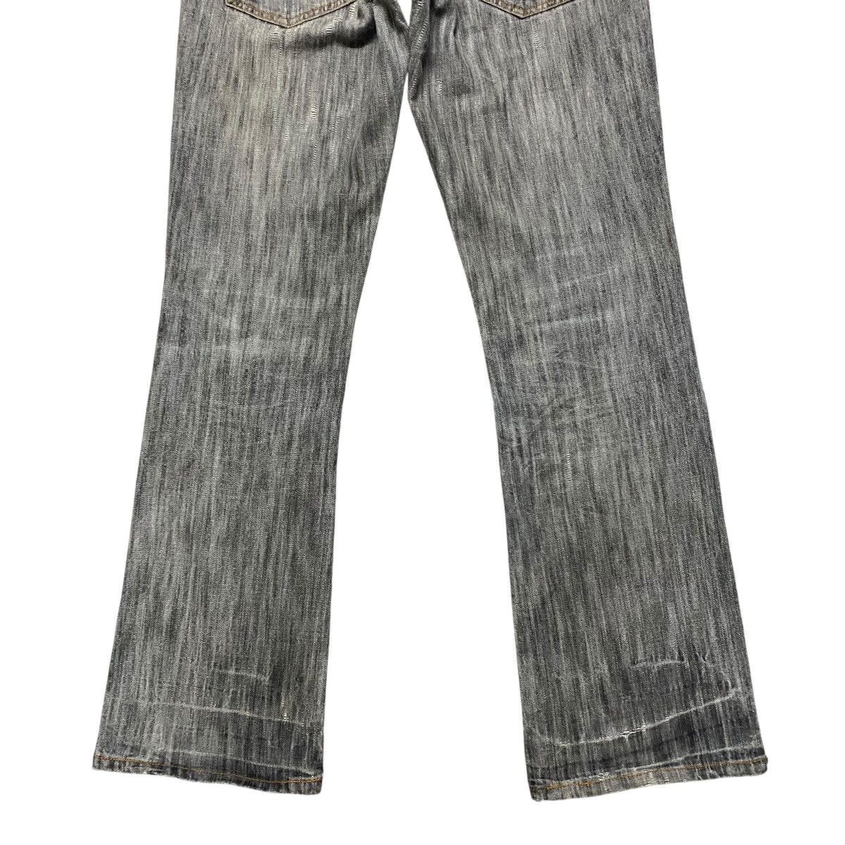 Japanese Brand GUMU INTERNATIONAL Studded Distressed Denim Flare Jeans Size US 31 - 13 Thumbnail