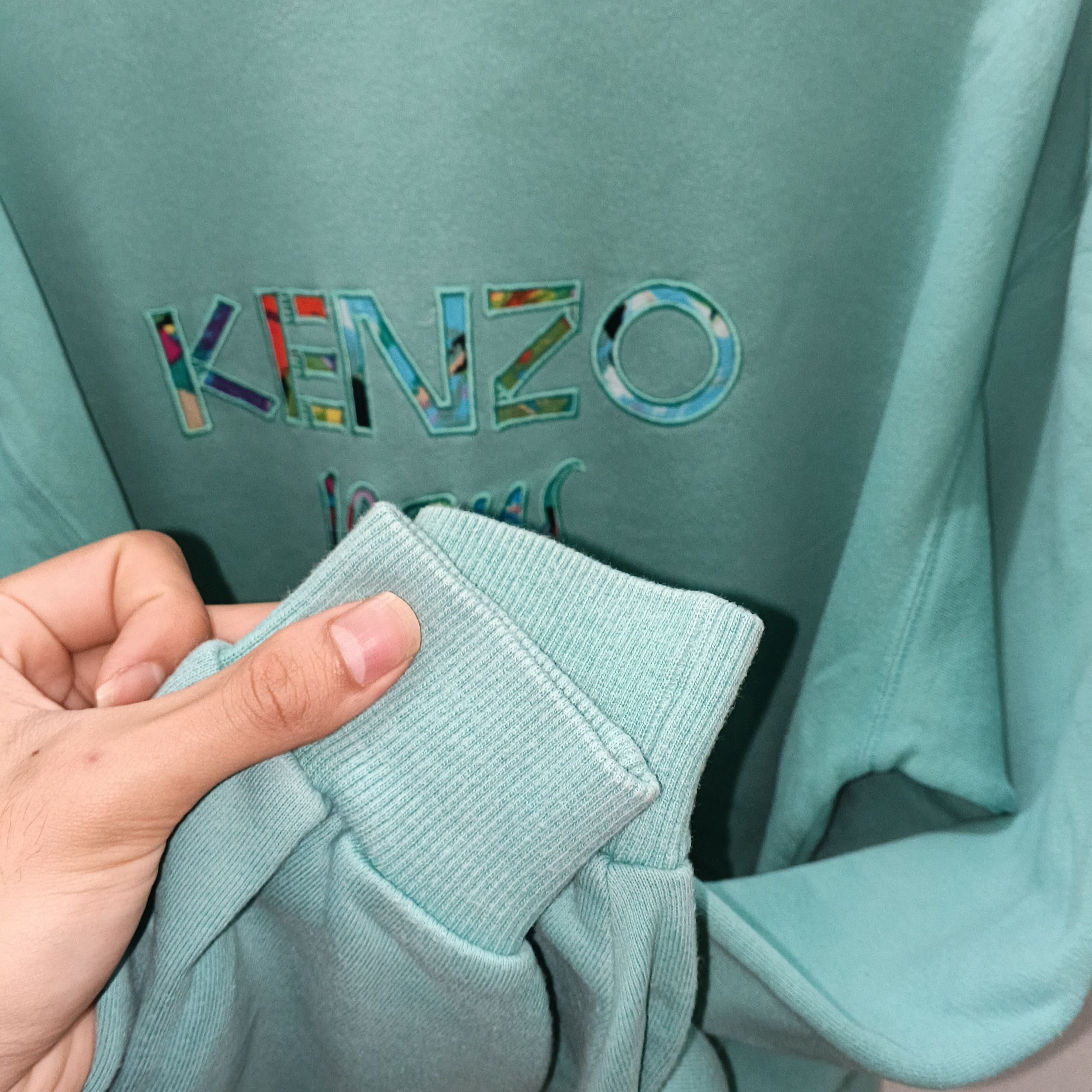 Kenzo Vintage 90s Kenzo Jeans Florist Embroidered Sweatshirt Size US L / EU 52-54 / 3 - 6 Thumbnail