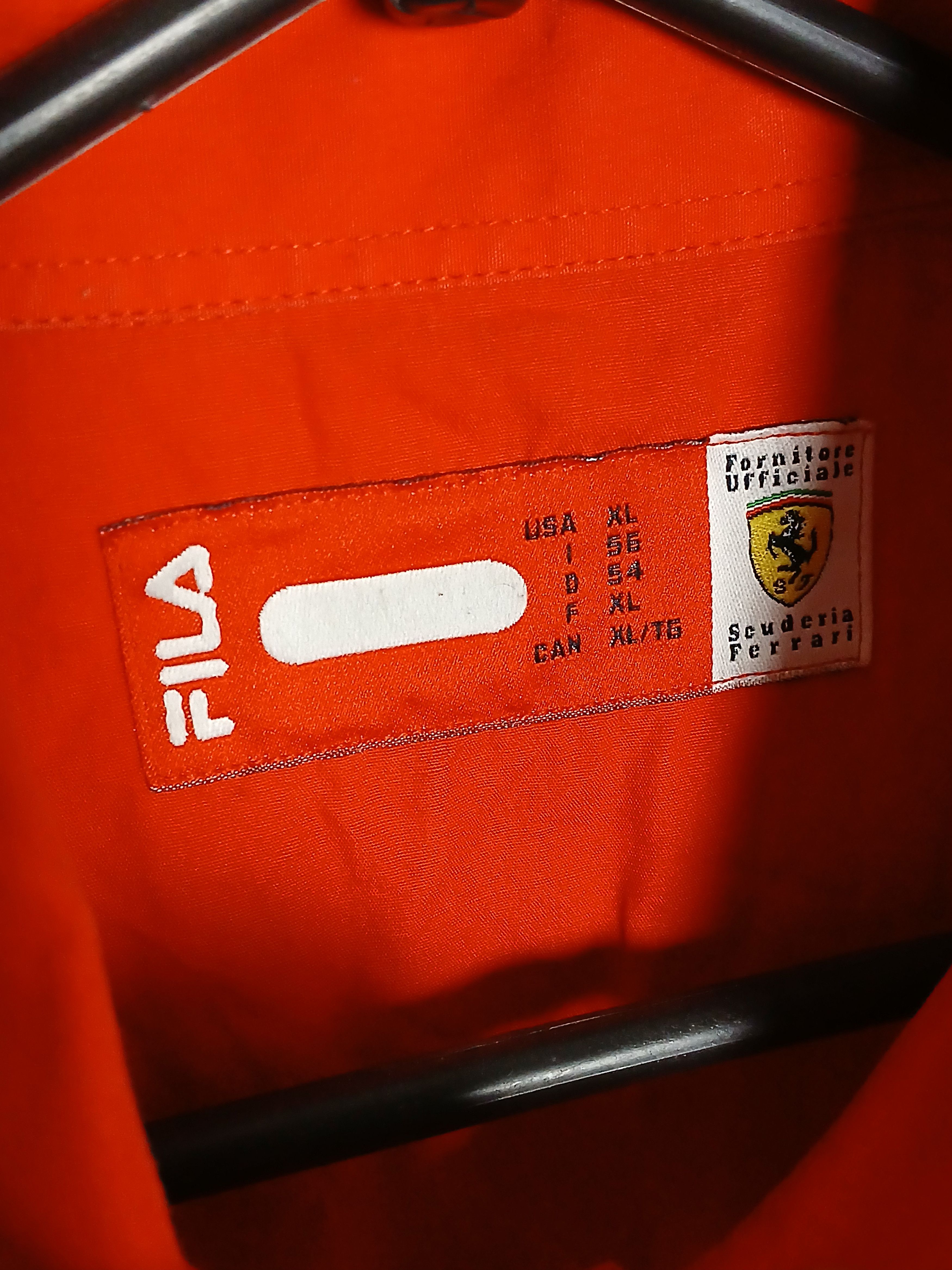 Ferrari × Fila × Formula 1 Ferrari F1 Racing Shirt Size US XL / EU 56 / 4 - 7 Thumbnail