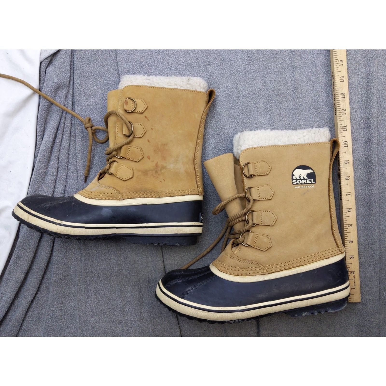 SOREL Sorel Womens Snow Boot Mid-Calf Brown Nubuck Waterproof Insulated Lined Lace Up 11 US 42 EU Size US 11 / IT 41 - 2 Thumbnail