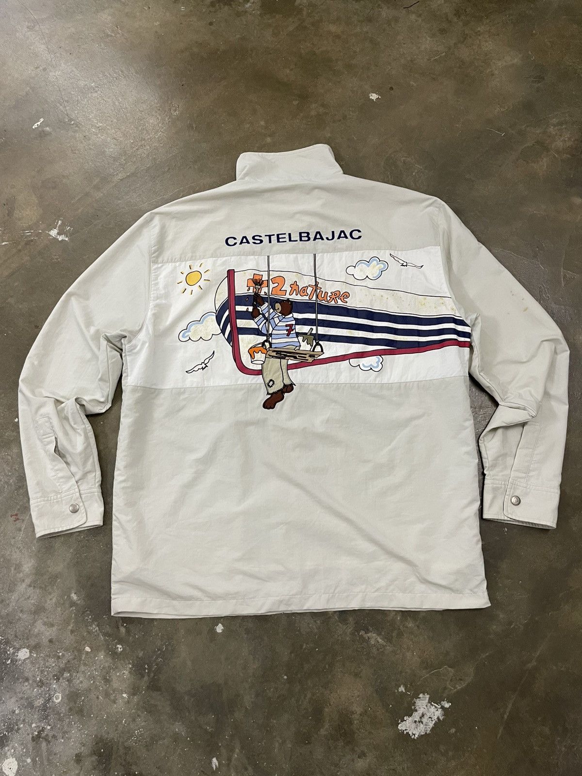 Jean Charles De Castelbajac Vintage Castelbajac + 2 Nature Light Embroidery Painting Size US XL / EU 56 / 4 - 1 Thumbnail