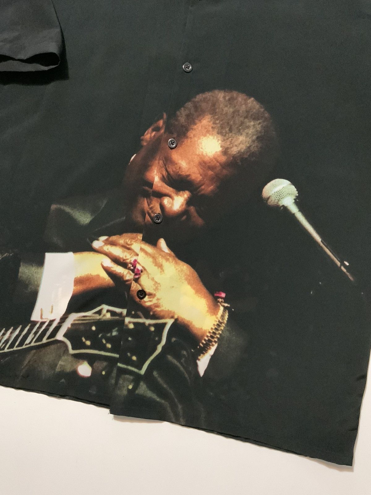 Dragonfly × Vintage Vintage Dragonfly BB King Lucille Blues Guitar Button Shirt Size US XXL / EU 58 / 5 - 5 Thumbnail