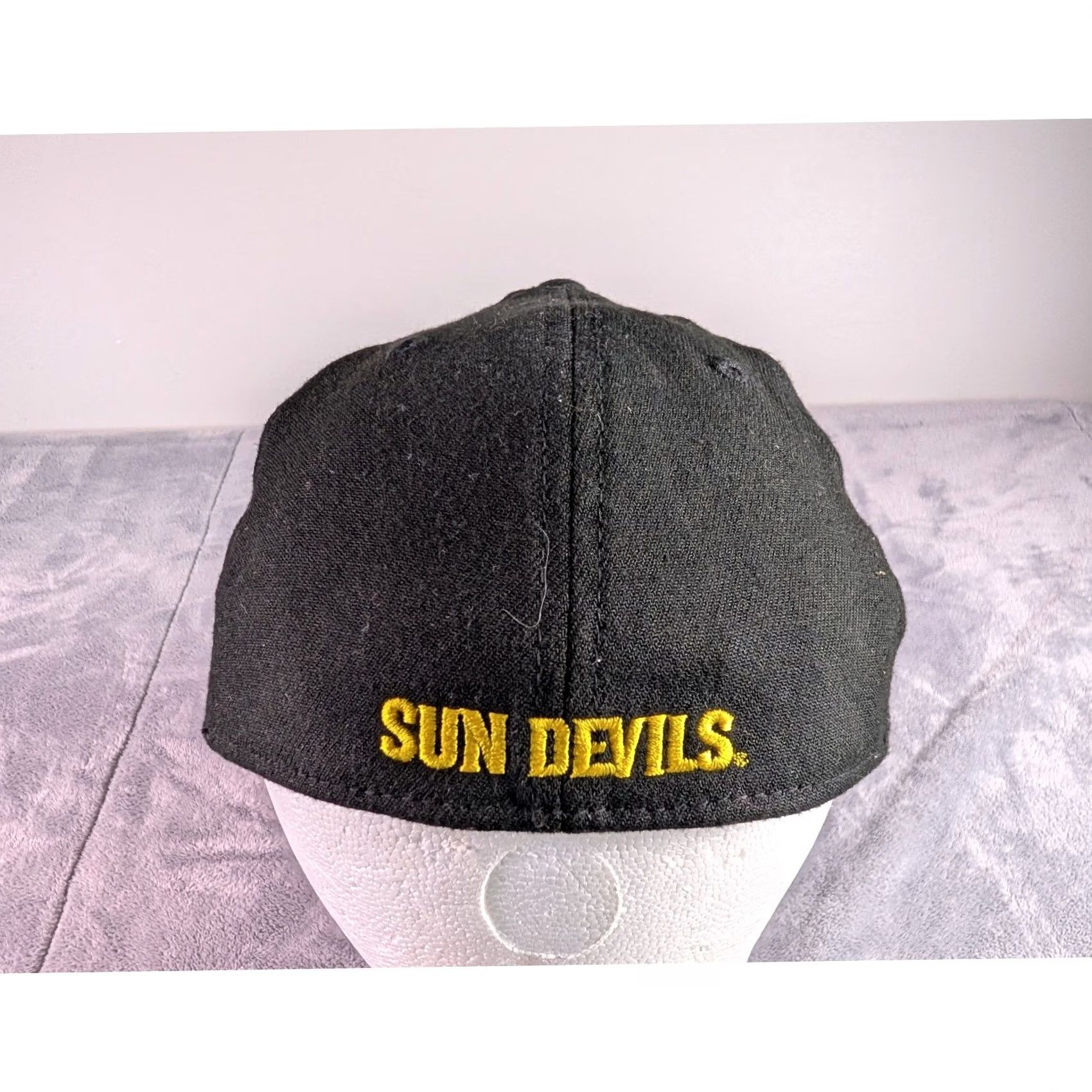 New Era New Era 39THIRTY Arizona State ASU Sun Devils Hat Black M/L Stretch Fit Cap Hats Mens Large Black Sun Devils Embroidery Stadium Size ONE SIZE - 3 Thumbnail