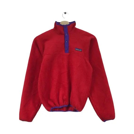 Patagonia Vtg 90’ PATAGONIA USA SYNCHILLA Snap Button Fleece Jacket Size XS / US 0-2 / IT 36-38 - 1 Thumbnail