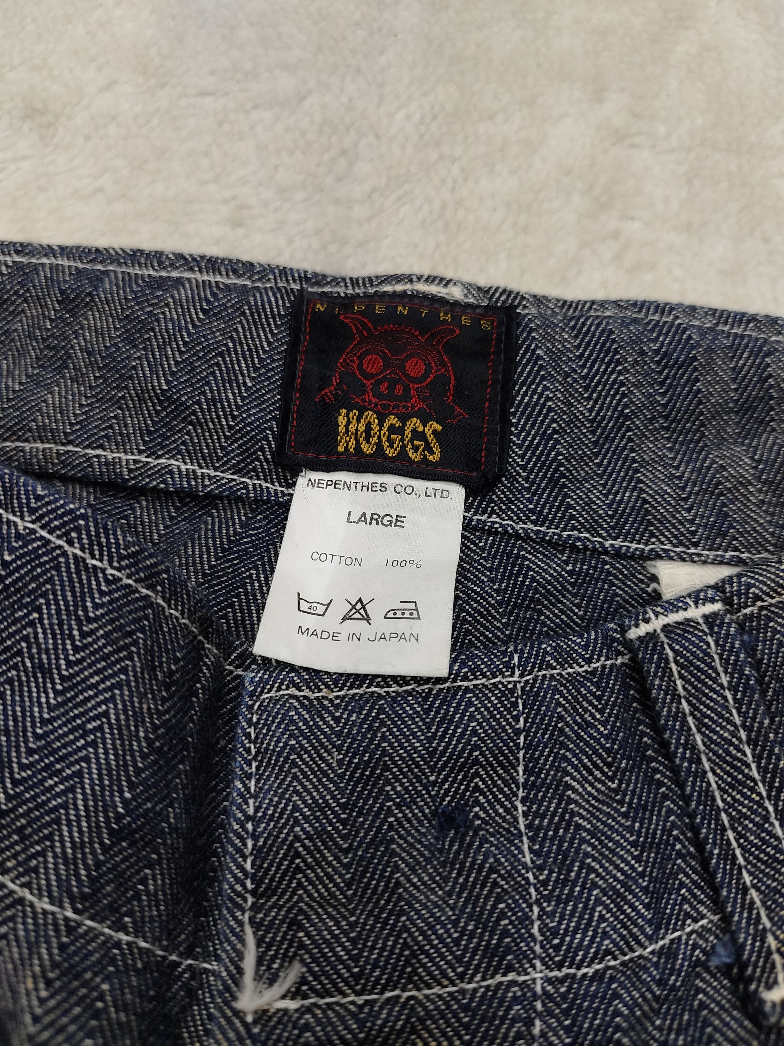 Japanese Brand × Nepenthes 🇯🇵Nepenthes🇯🇵 Hoggs Herringbone Cargo Pants Size US 32 / EU 48 - 8 Thumbnail