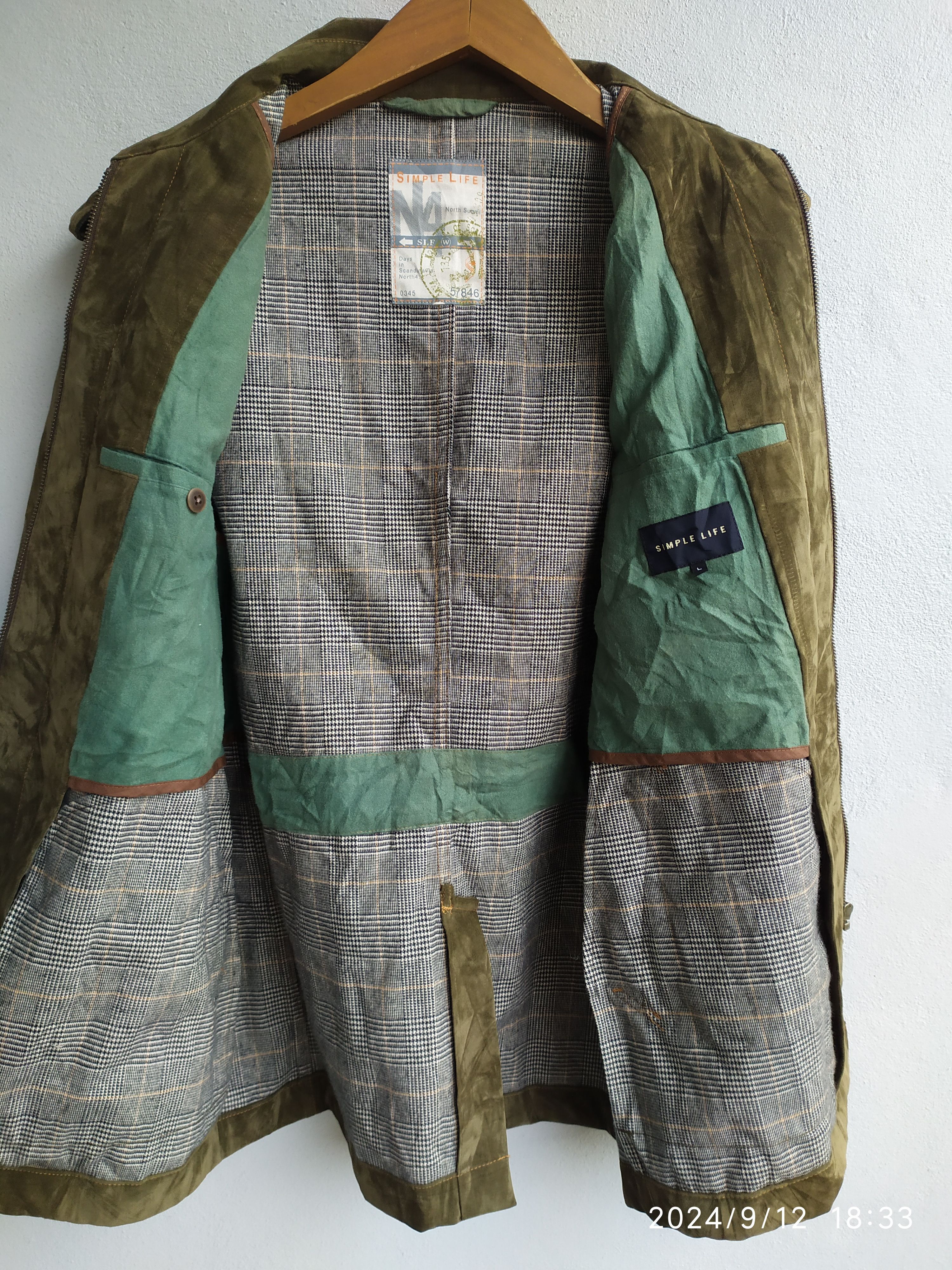 20471120 × Japanese Brand × Vintage Vintage Japanese Brand Simple Life Olive green Jacket Size US L / EU 52-54 / 3 - 8 Thumbnail
