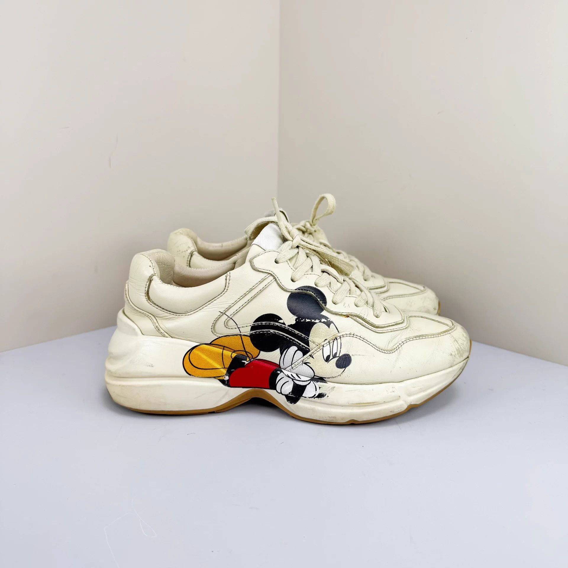Gucci Gucci x Disney Mickey Dad Sneaker 37.5 9/10 Size US 6.5 / IT 36.5 - 4 Thumbnail