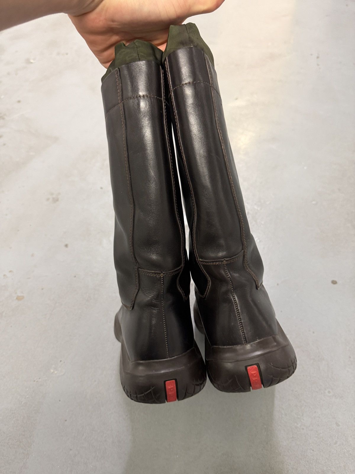 Prada Prada AW99 Runway Leather High Boots Size US 9 / EU 42 - 19 Thumbnail
