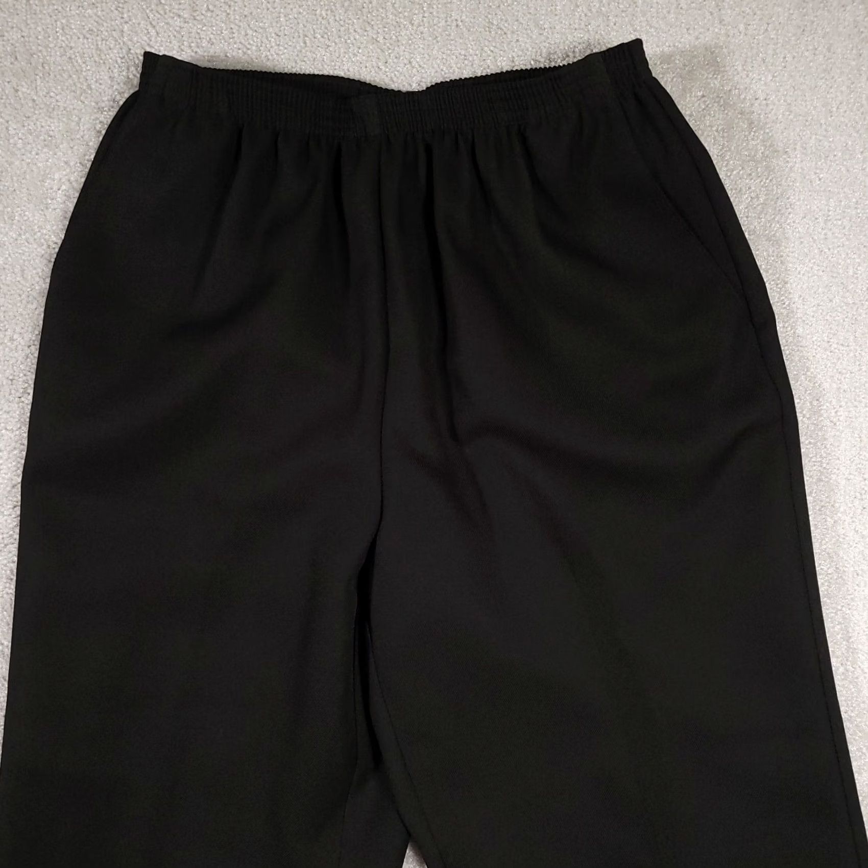 Vintage VINTAGE Alfred Dunner Pants Women's 12 Black Classic High Rise Straight USA Size 34" / US 12 / IT 48 - 3 Thumbnail
