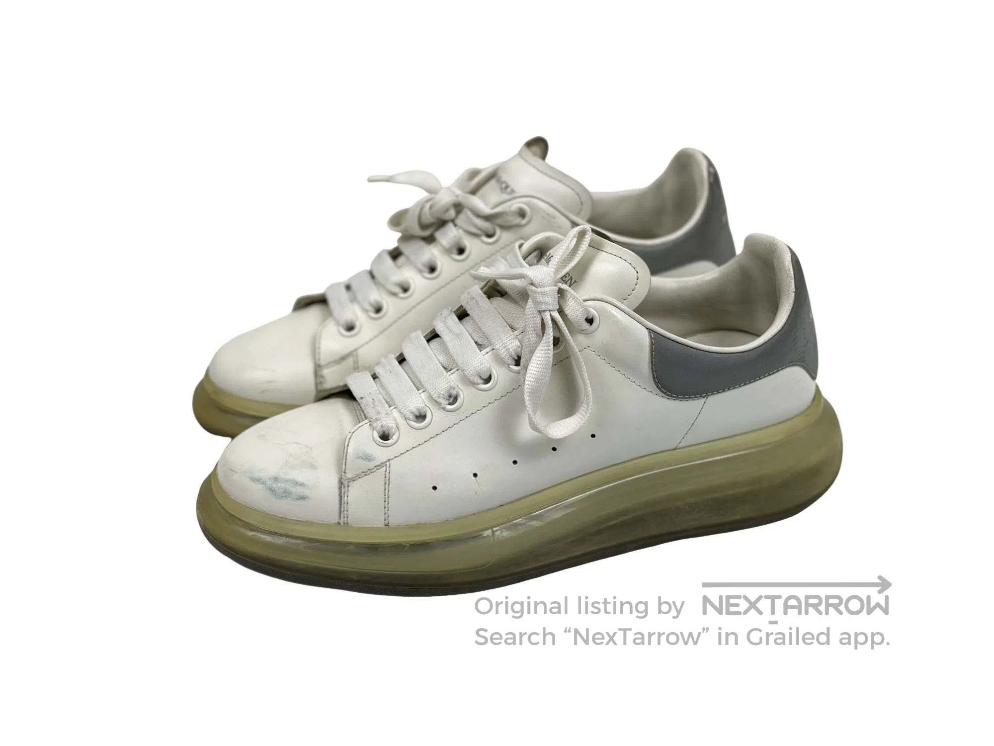 Alexander McQueen ALEXANDER MCQUEEN McQueen Low Top Cushioned Casual White S Size US 10 / EU 43 - 1 Thumbnail