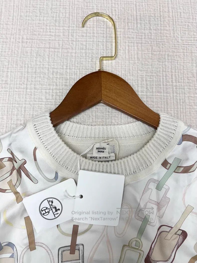 Hermes Hermes Silk cashmere mixed knit sweater top Size XS / US 0-2 / IT 36-38 - 3 Thumbnail