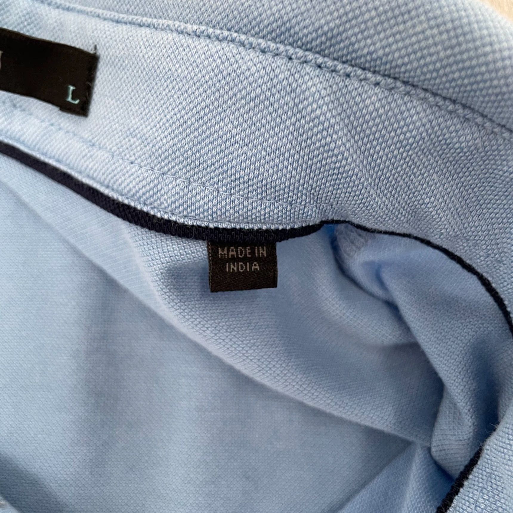 Vintage Greyson Polo Shirt Adult L Blue Logo Breathable Lightweight Golf Stretch Polo Mens L Blue Logo 90s? Size US L / EU 52-54 / 3 - 6 Thumbnail