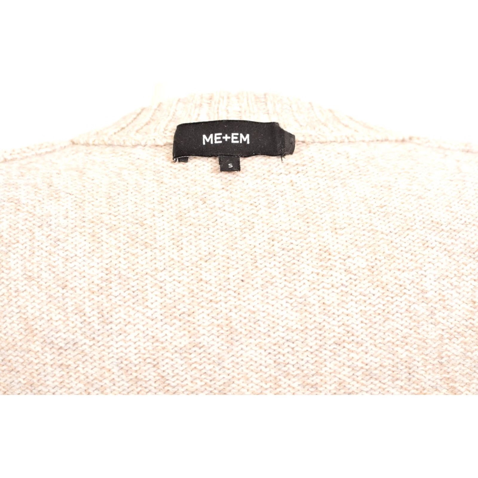 ME+EM Me+Em Wool Cashmere Sweater Pullover Jumper, DDP Me+Em Me and Em, Size S, Beige, Women, Knit, 90% Wool // 10% Cashmere, AW21KN20S Size S / US 4 / IT 40 - 5 Thumbnail