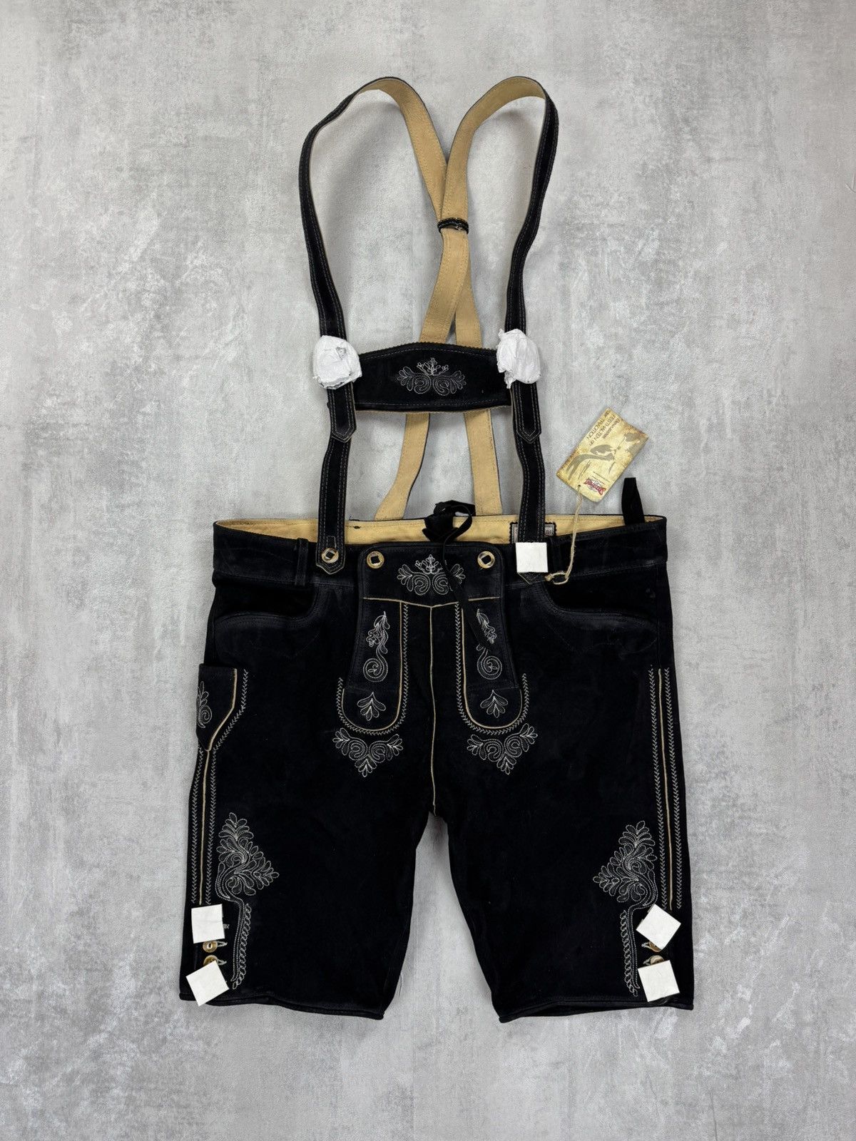Handmade Stockerpoint Leather Shorts Lederhose Deutschland Mens Sz 58 Size US 38 / EU 54 - 1 Thumbnail