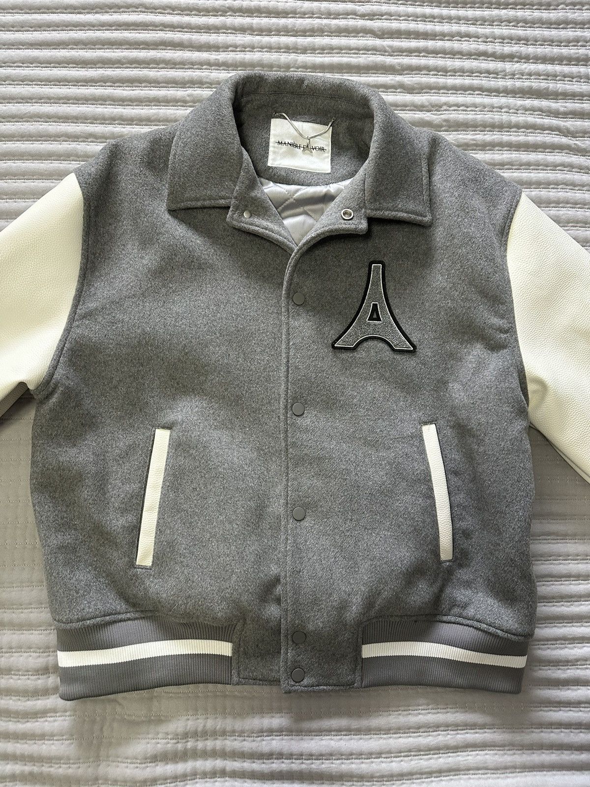 Maniere De Vior Maniere De Vior Mona Lisa Wool Varsity Jacket size Large Size US L / EU 52-54 / 3 - 1 Thumbnail