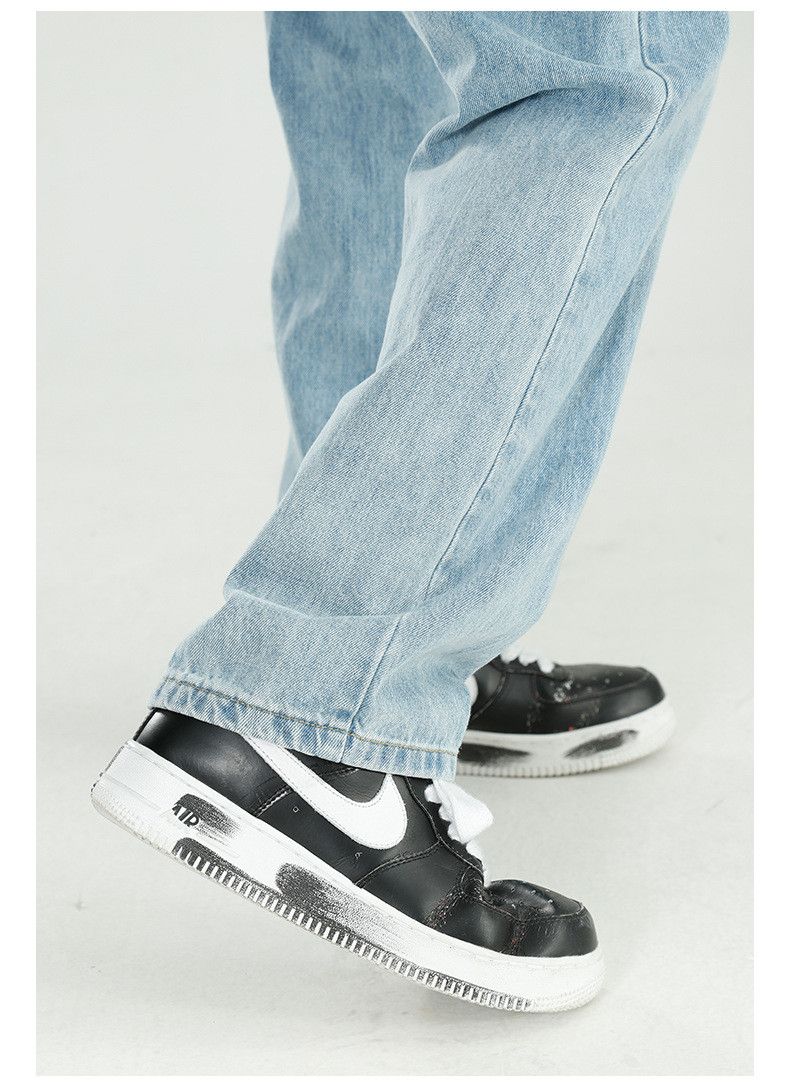 Japanese Brand Japanese retro casual light blue all-match straight jeans Size US 32 / EU 48 - 5 Thumbnail