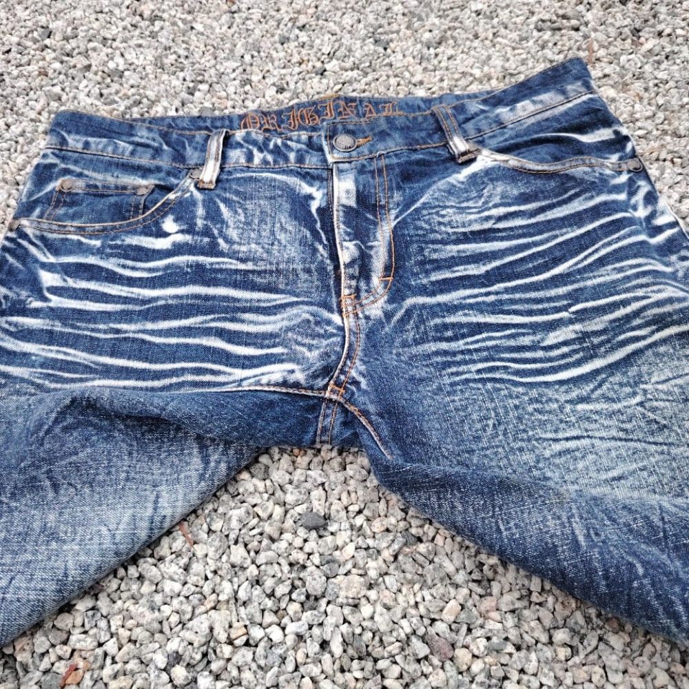 Japanese Brand Japanese Brand Original Acid Wash Blue Jeans Distressed Punk Size US 37 - 10 Thumbnail