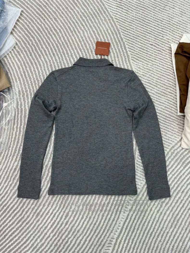 Loro Piana Loro Piana Men's Gray V-Neck Polo Sweater. Size US S / EU 44-46 / 1 - 2 Thumbnail