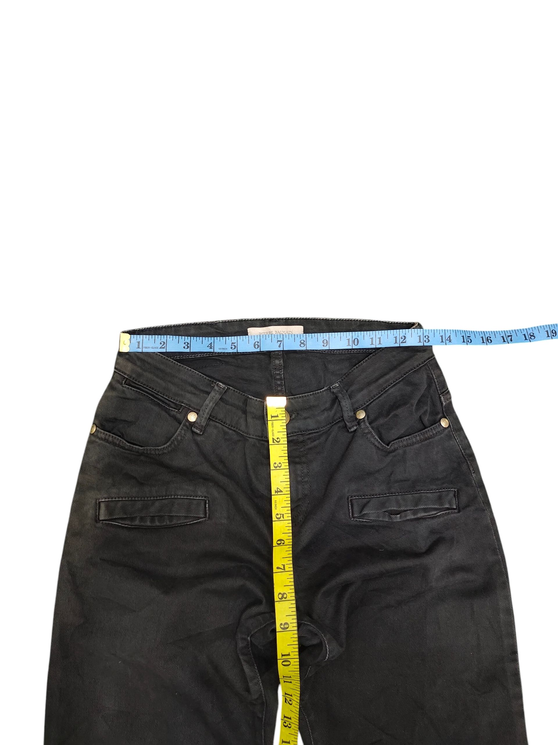 Pierre Balmain Pierre Balmain Black Denim Jeans Size 26" / US 2 / IT 38 - 14 Thumbnail