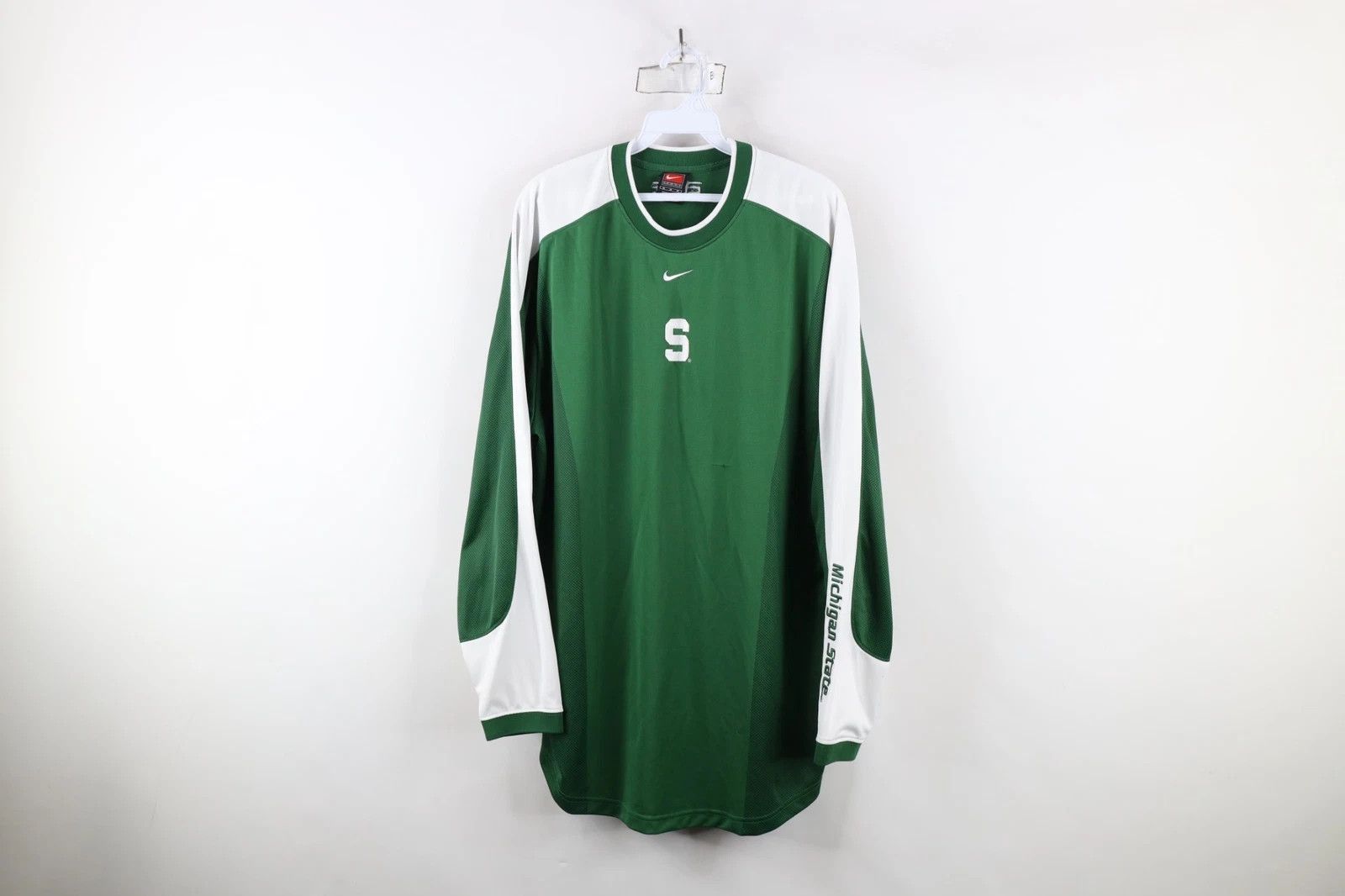 Nike × Vintage Vintage Nike Elite Swoosh Michigan State University Shirt Size US M / EU 48-50 / 2 - 1 Thumbnail