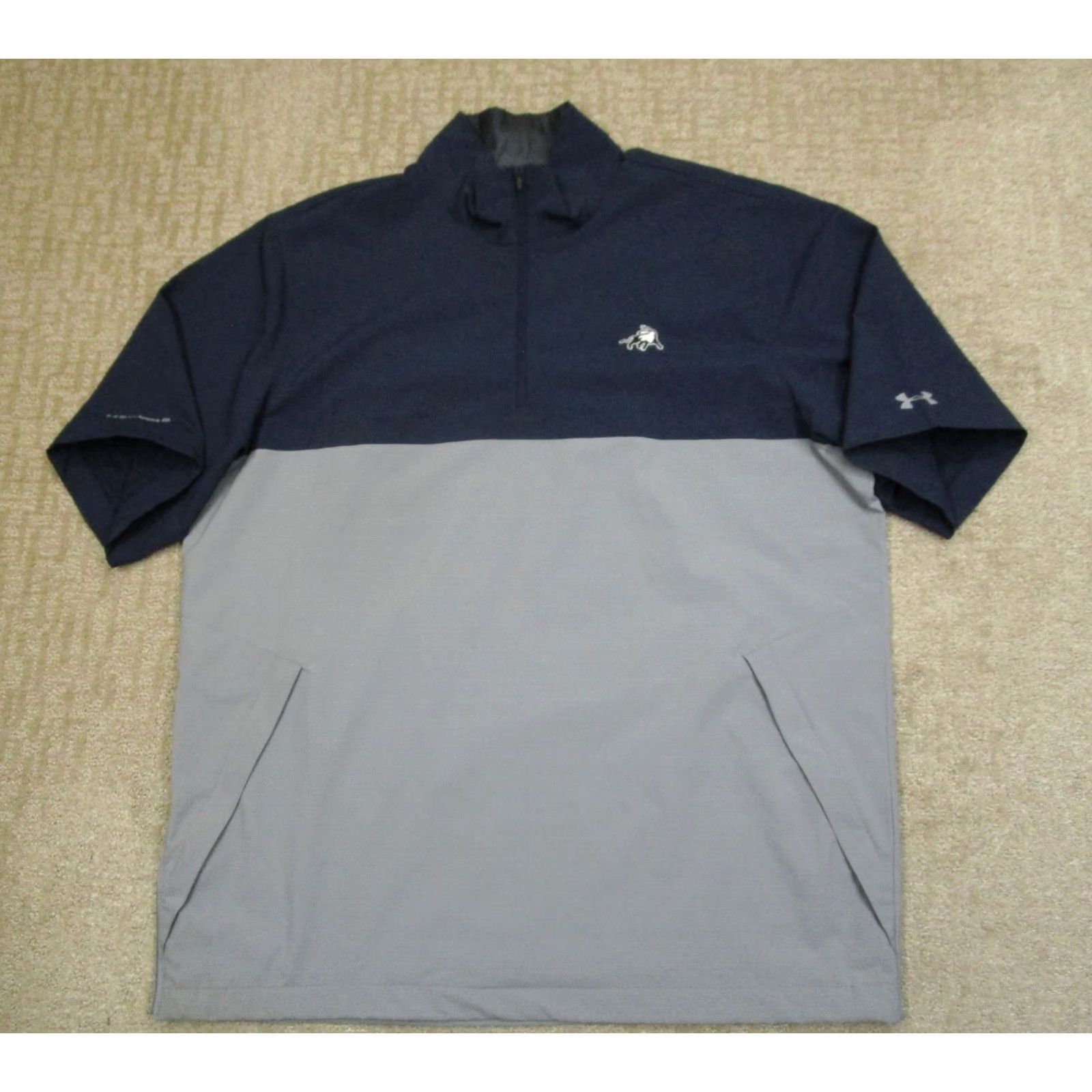 Under Armour Under Armour Jacket Men XL Blue Gray Storm Windbreaker 1/4 Zip All Seasons Lightweight Pockets Regular Sports Size US XL / EU 56 / 4 - 2 Thumbnail