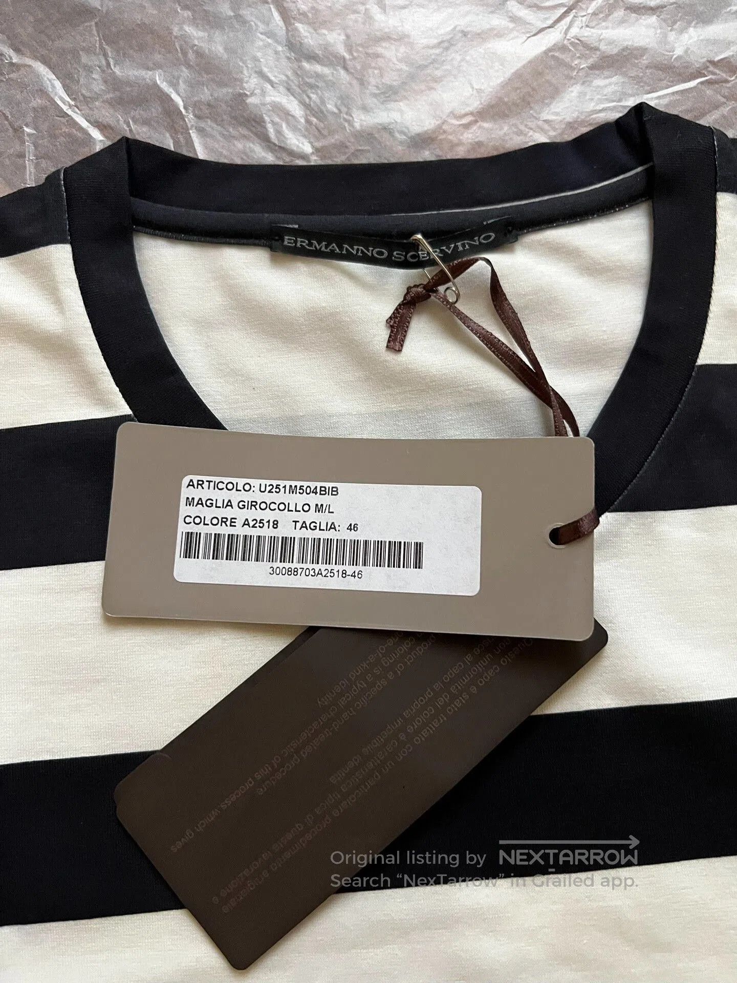 Ermanno Scervino Ermanno Scervino Long-Sleeve T-Shirt. Size US M / EU 48-50 / 2 - 3 Thumbnail