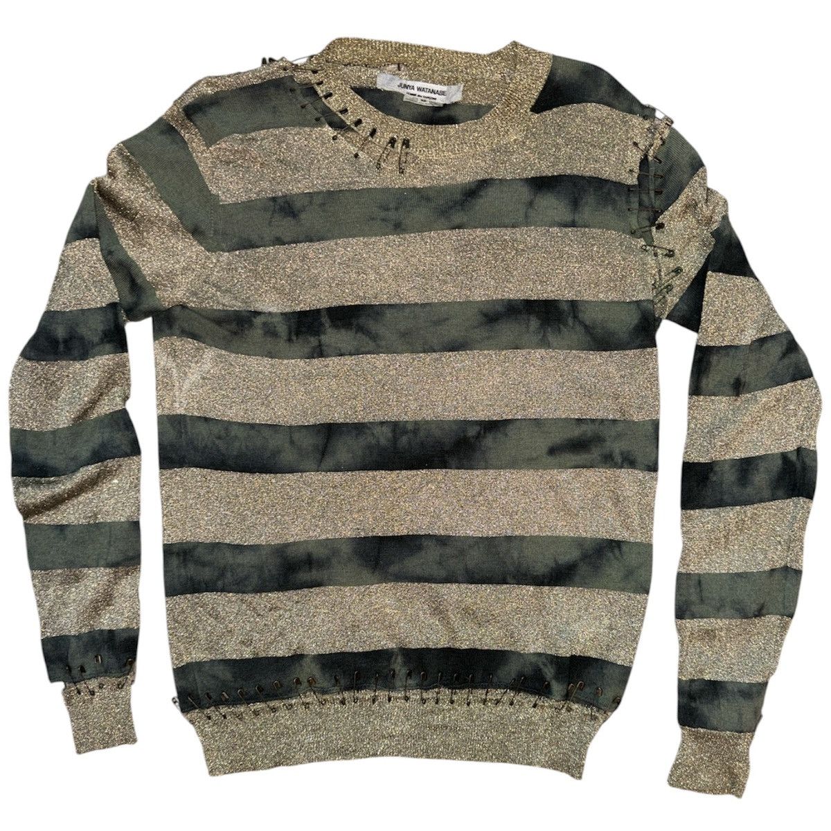 Junya Watanabe Junya Watanabe Distressed Safety Pin Sweater - dmc 