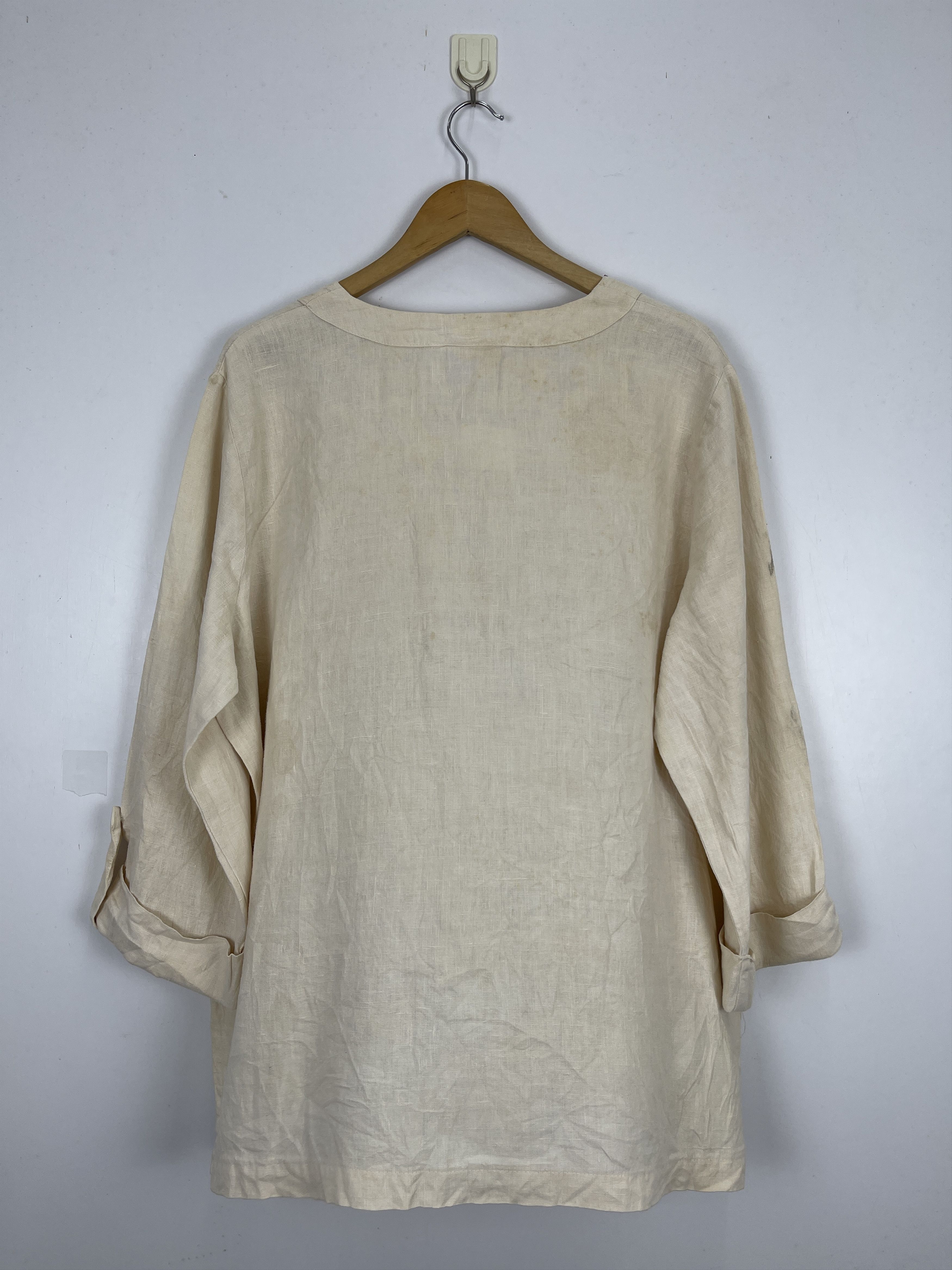 Mexicana × Vintage Vintage 70s Pure Linen Made In Usa T Shirt Size US XL / EU 56 / 4 - 3 Thumbnail