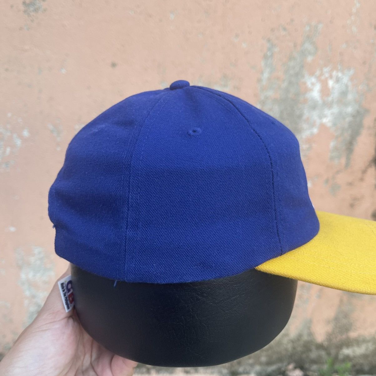 Adidas Vintage 90s Adidas Two-Tone Cap - Navy/Yellow Size ONE SIZE - 9 Thumbnail