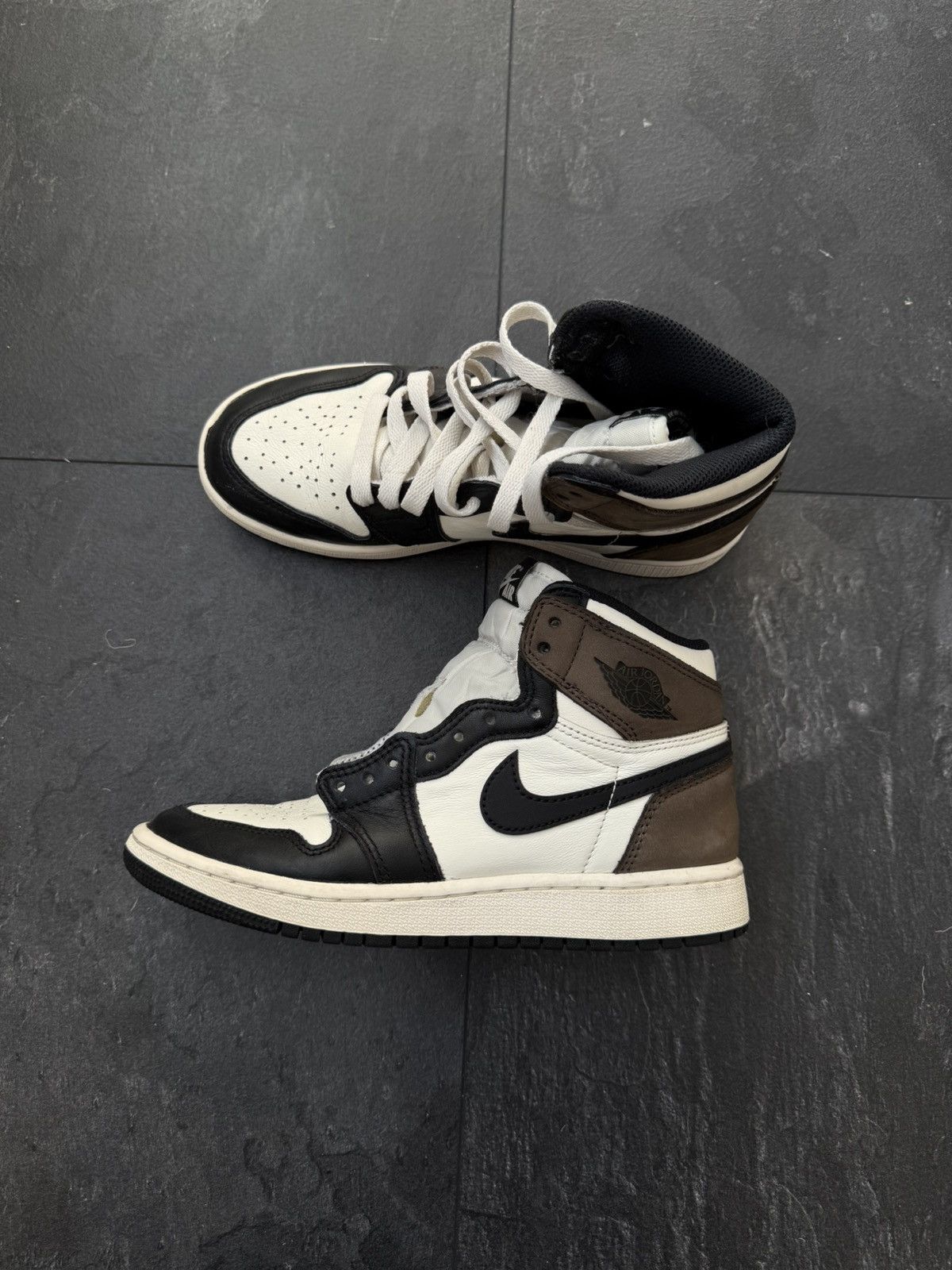 Jordan Brand × Nike × Vintage Nike Air Jordan 1 Retro High Dark Mocha Black Size US 4 / IT 34 - 8 Thumbnail