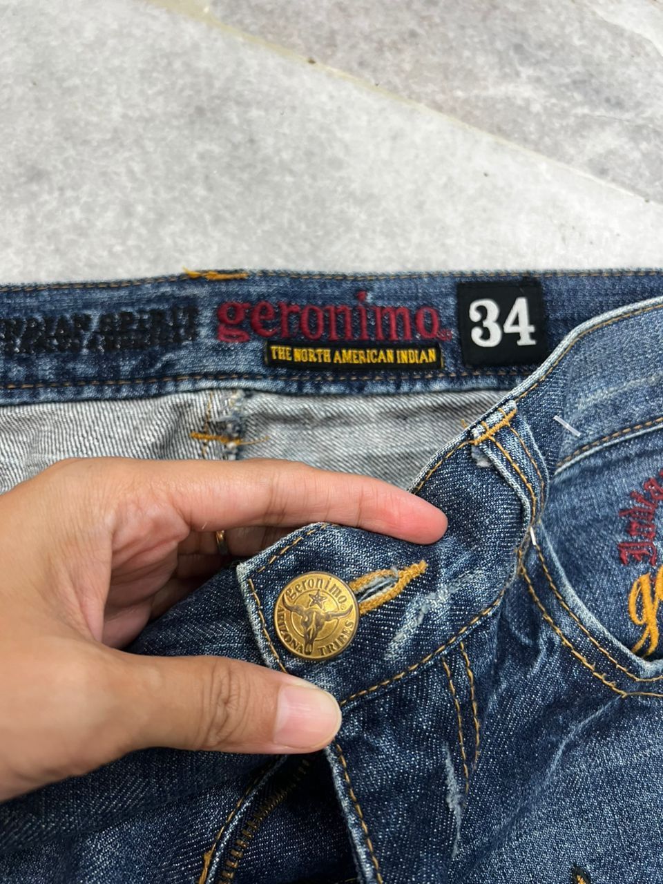 ARIZONA FREEDOM Arizona Freedom Geronimo Denim Jeans Size US 35 - 11 Thumbnail
